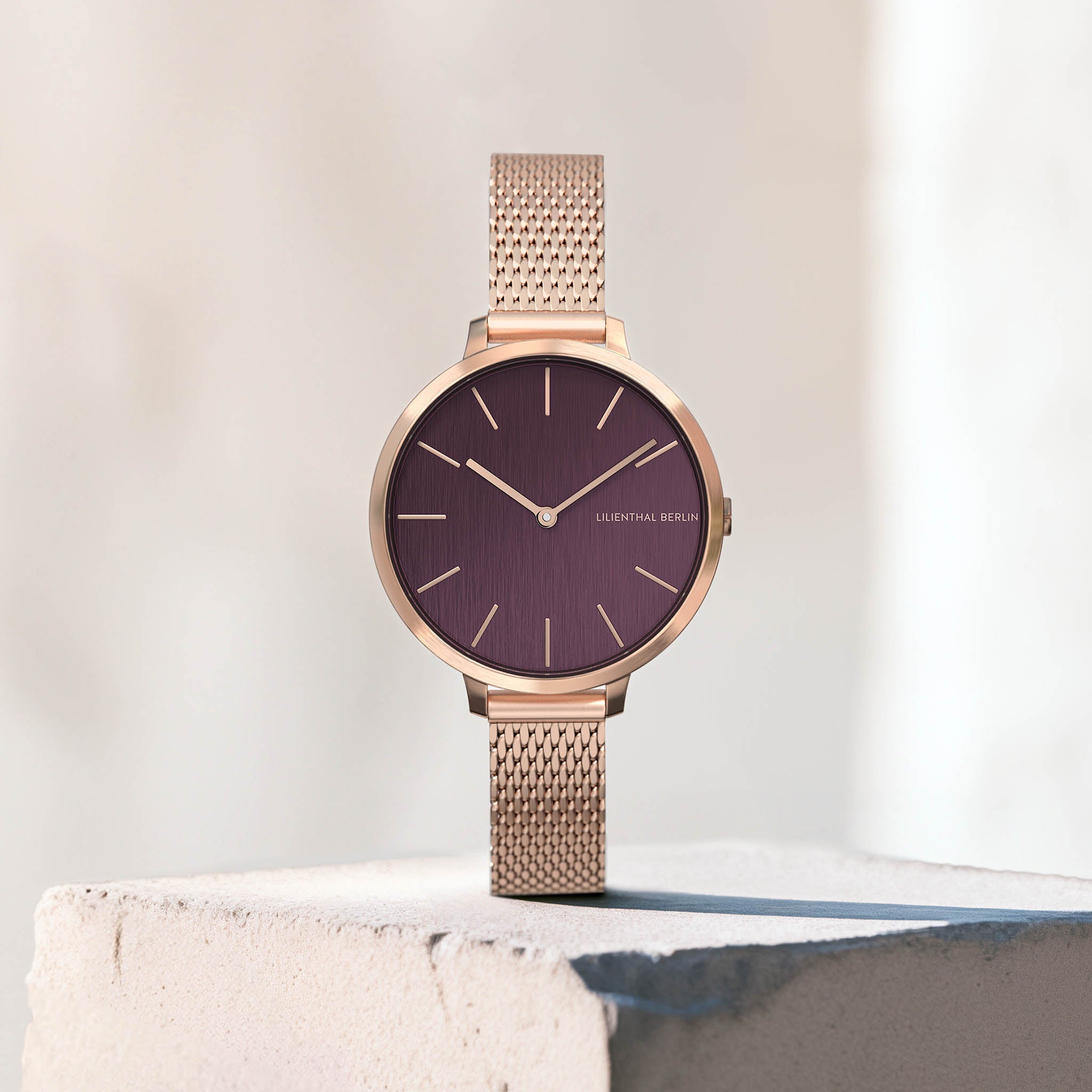 lilienthal-berlin-rosalux-quarz-uhr-rosegold-burgundy-30-mm image 3