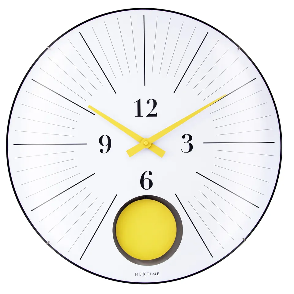 nextime-duomo-50-pendulum-wanduhr-analog-50-cm-pendel-glas image 1