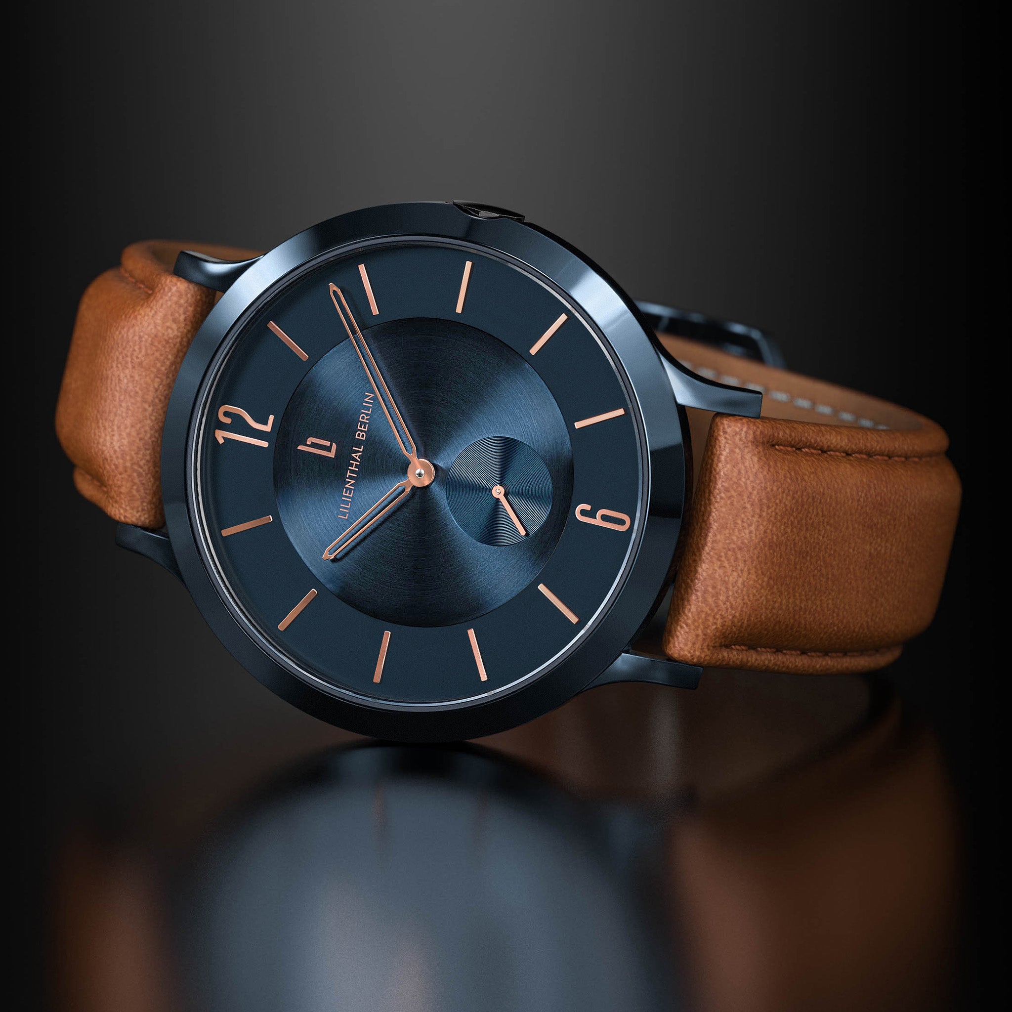 lilienthal-berlin-the-classic-blue-rose-gold-uhr image 3