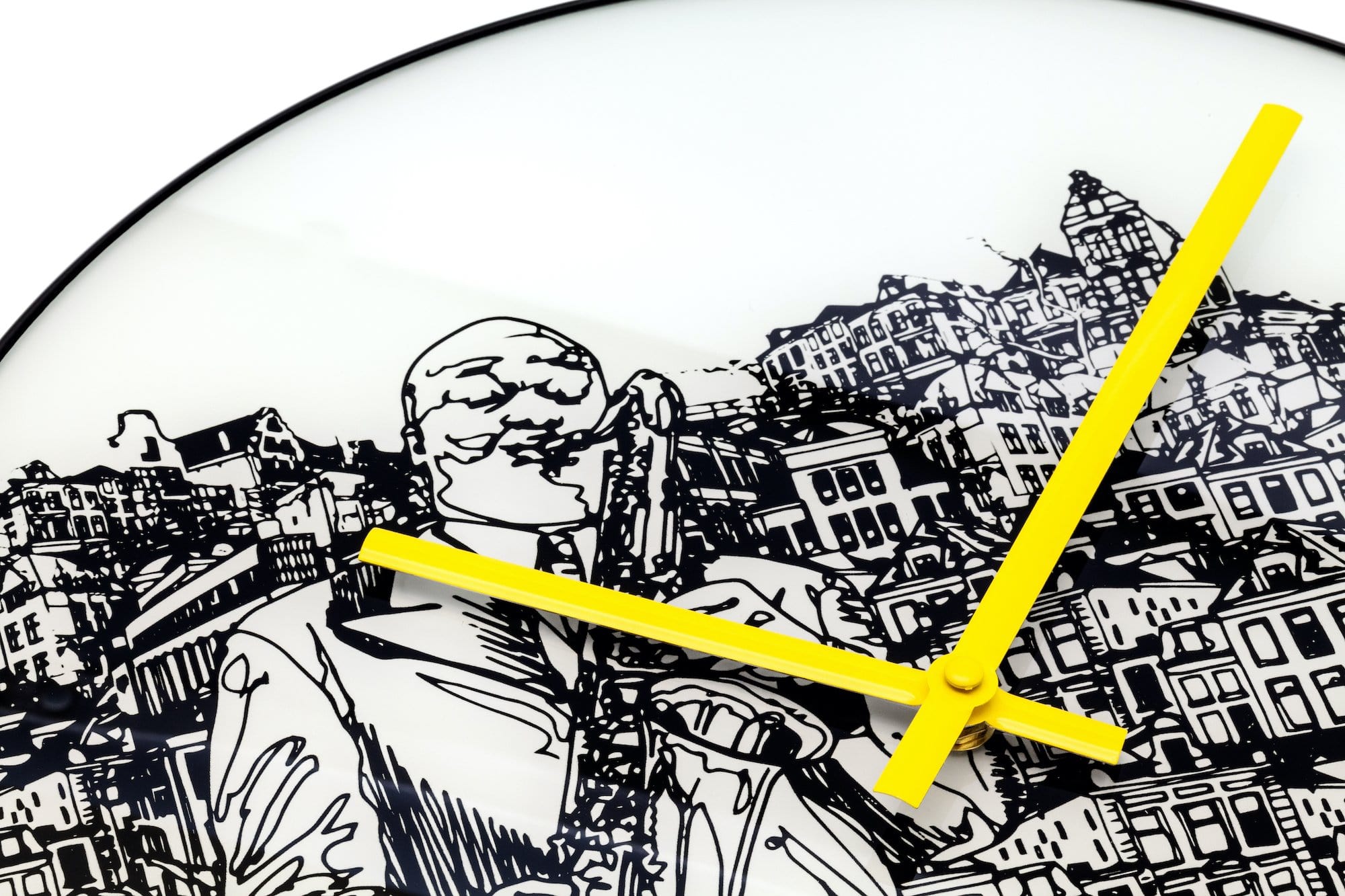 nextime-sax-city-wanduhr-40-cm-glas-wei-lautlos image 4
