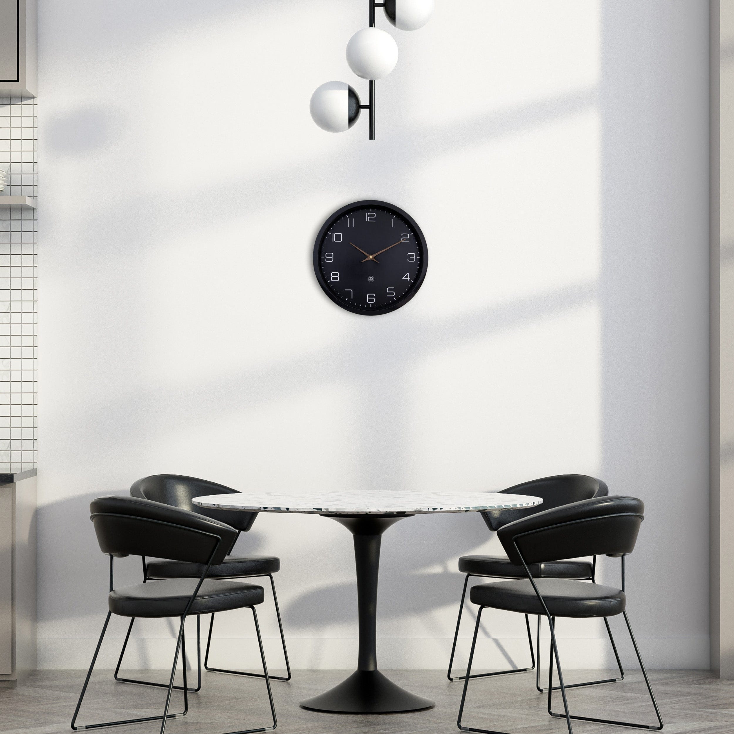 nextime-eco-wanduhr-30-cm-analog-lautlos-beige-aus-papier-bio-kunststoff image 3