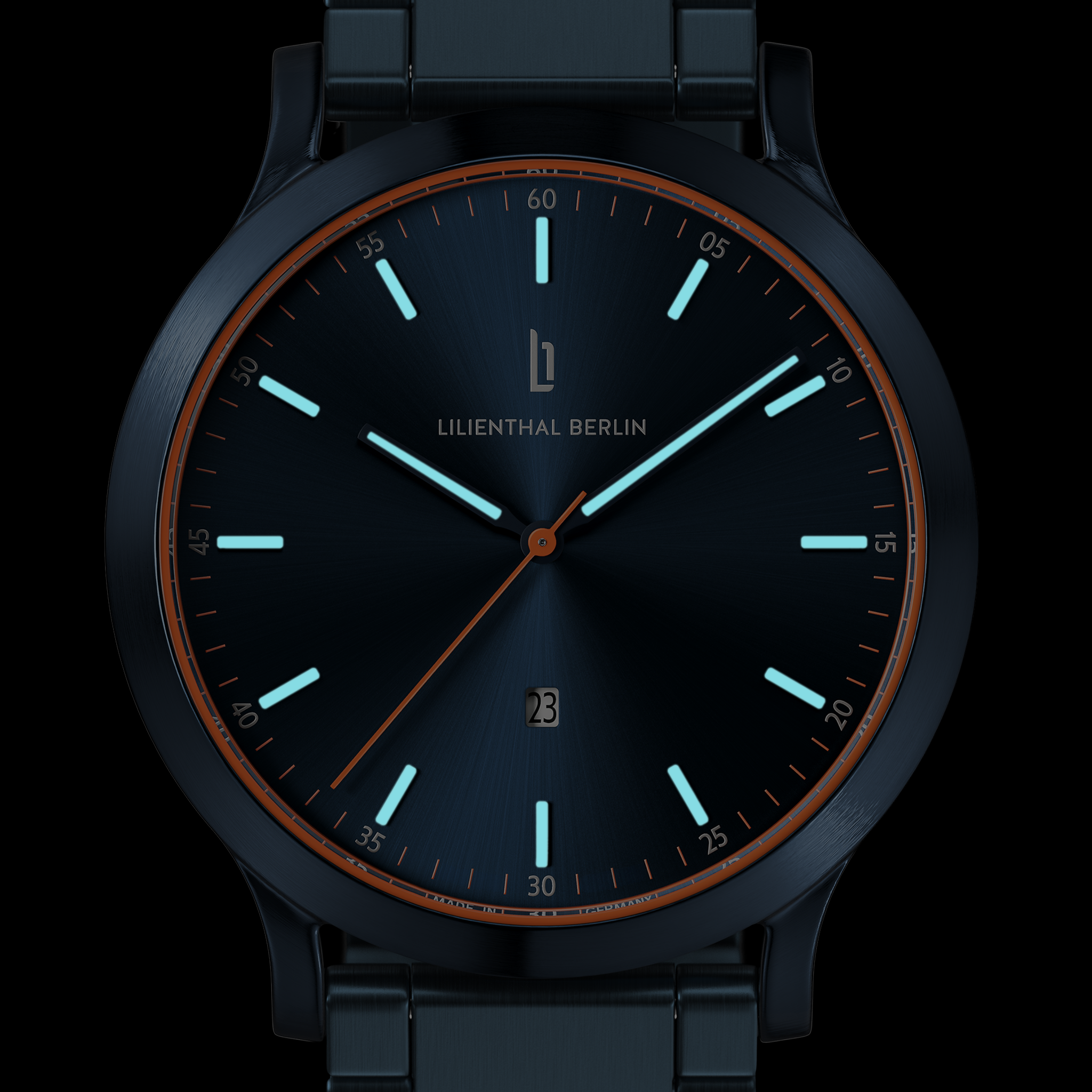 lilienthal-berlin-huxley-herrenuhr-blue-orange-40-mm image 7