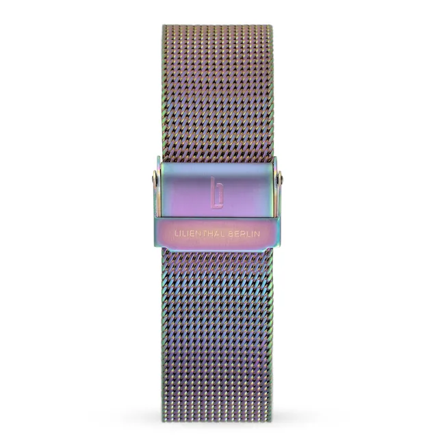 lilienthal-berlin-mesh-armband-rainbow-brushed-edelstahl-wechselarmband image 1
