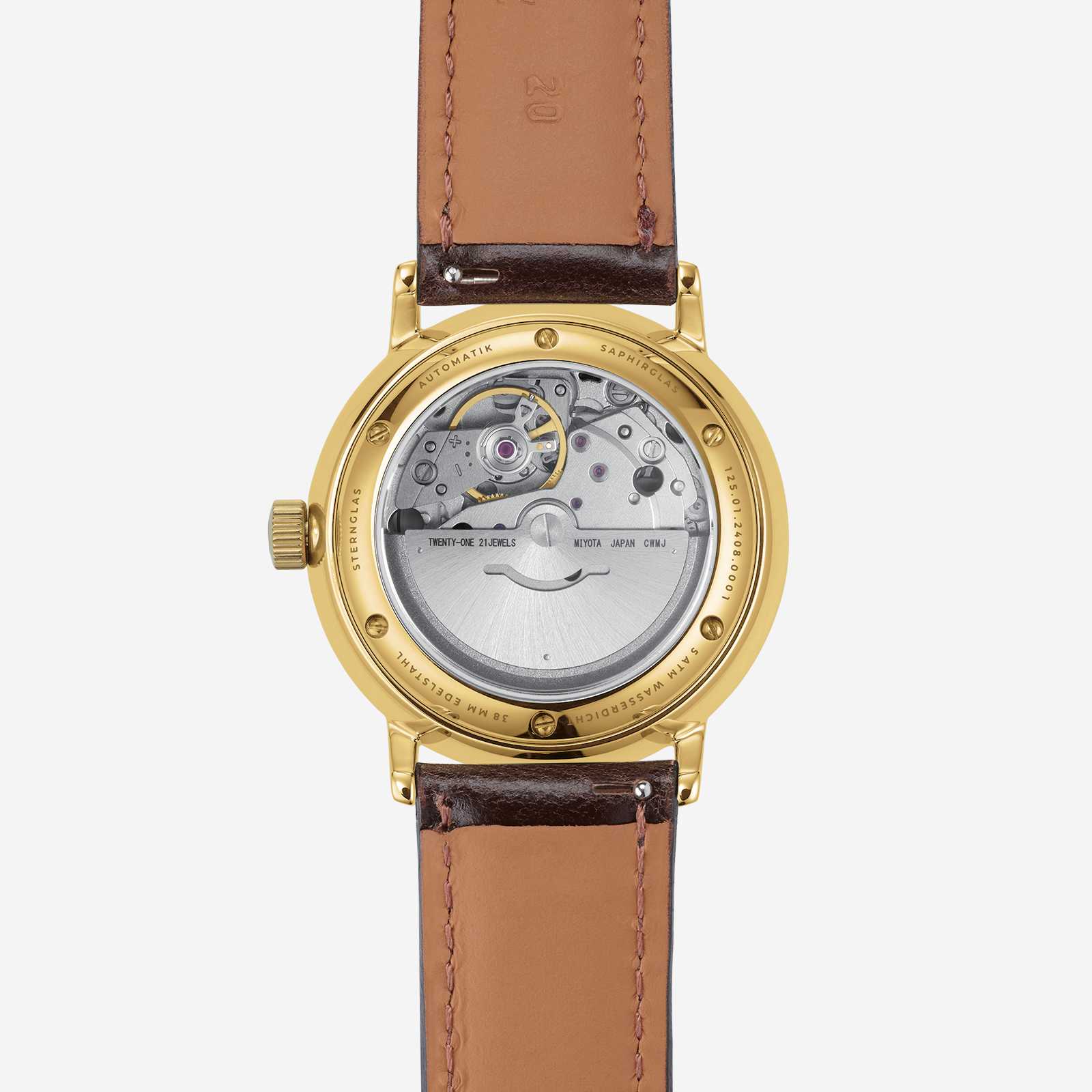 sternglas-naos-automatik-herrenuhr-38-mm-dunkelgr-n-gold-edelstahl image 8