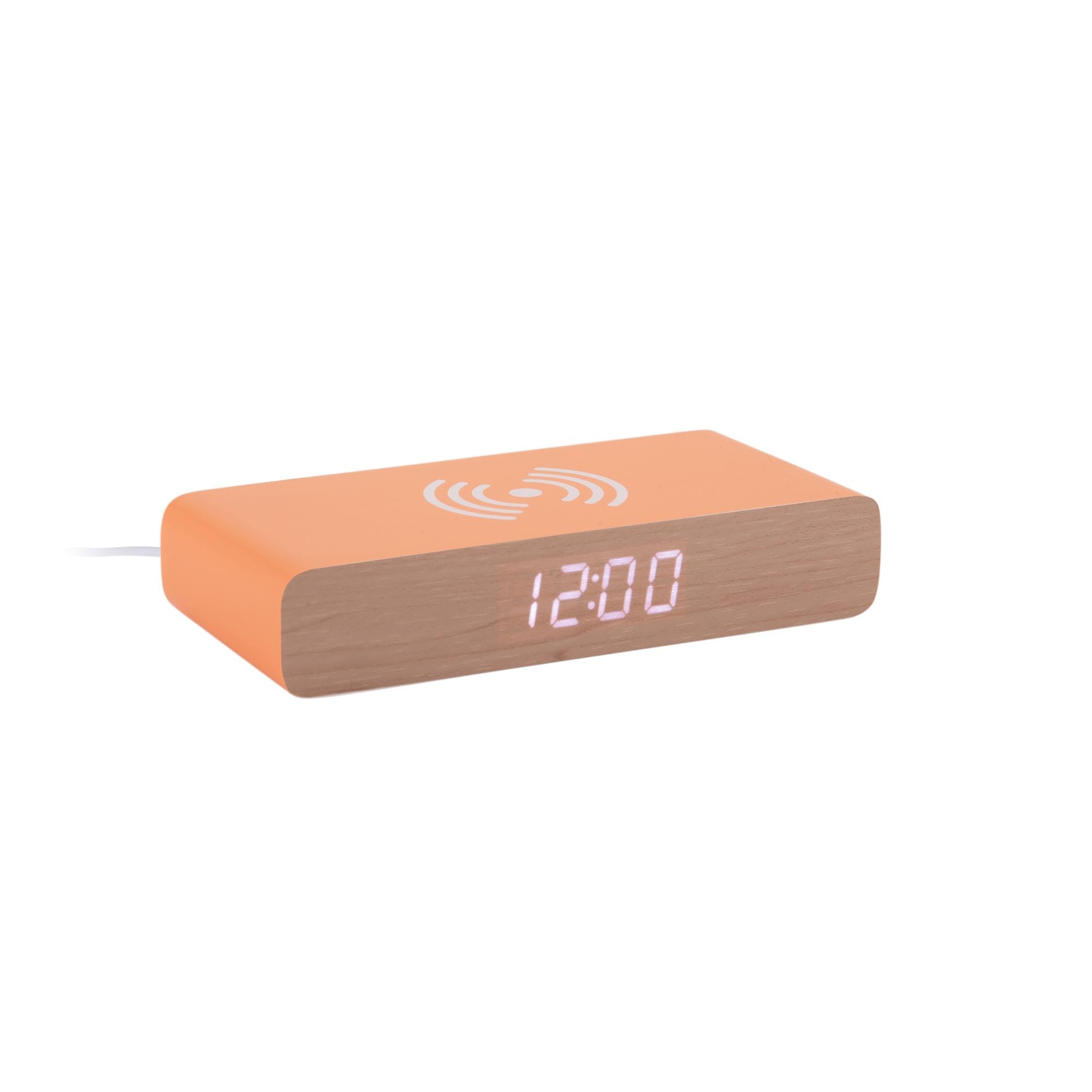 karlsson-retro-flat-led-wecker-digital-leuchtendes-orange-16-1-x-7-6-x-3-cm image 1