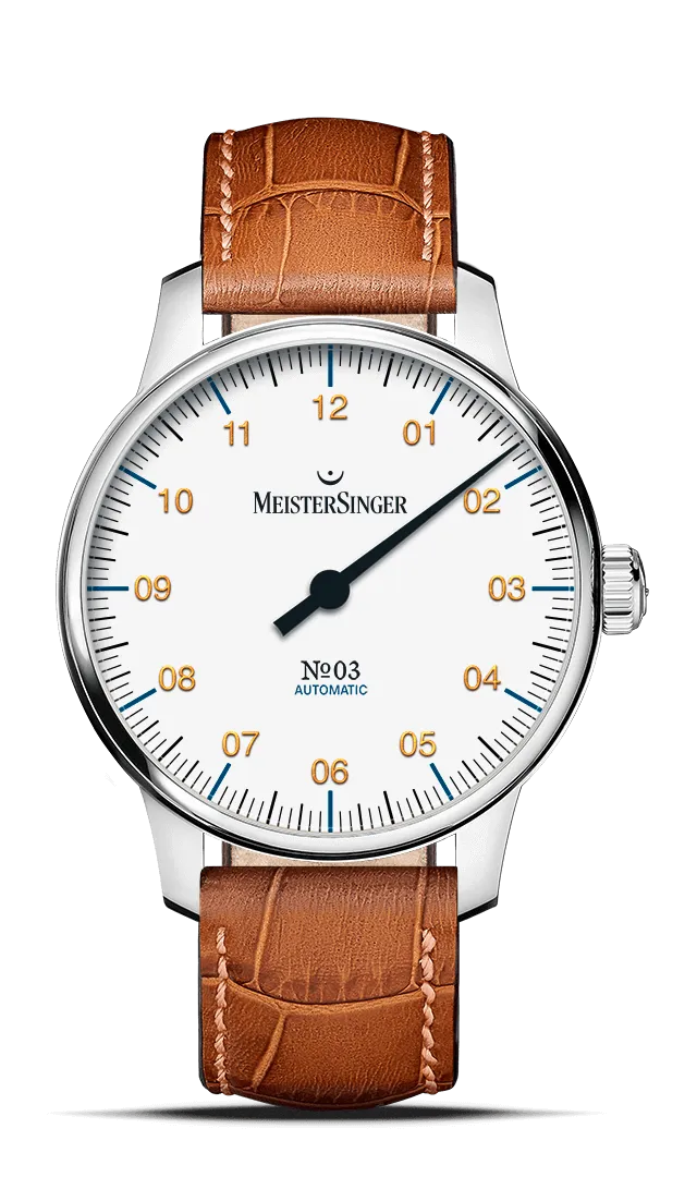 meistersinger-03-38mm-armbanduhr-wei image 1