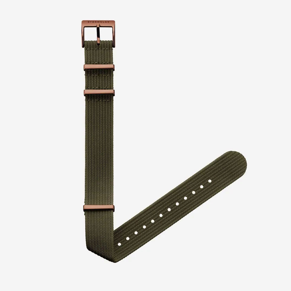 sternglas-field-20-uhrenarmband-nylon-waldgr-n-20-mm image 1