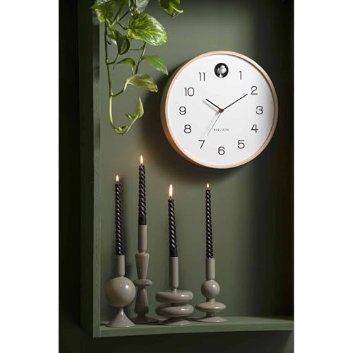 karlsson-natural-cuckoo-wanduhr-wei-31-5-cm image 7