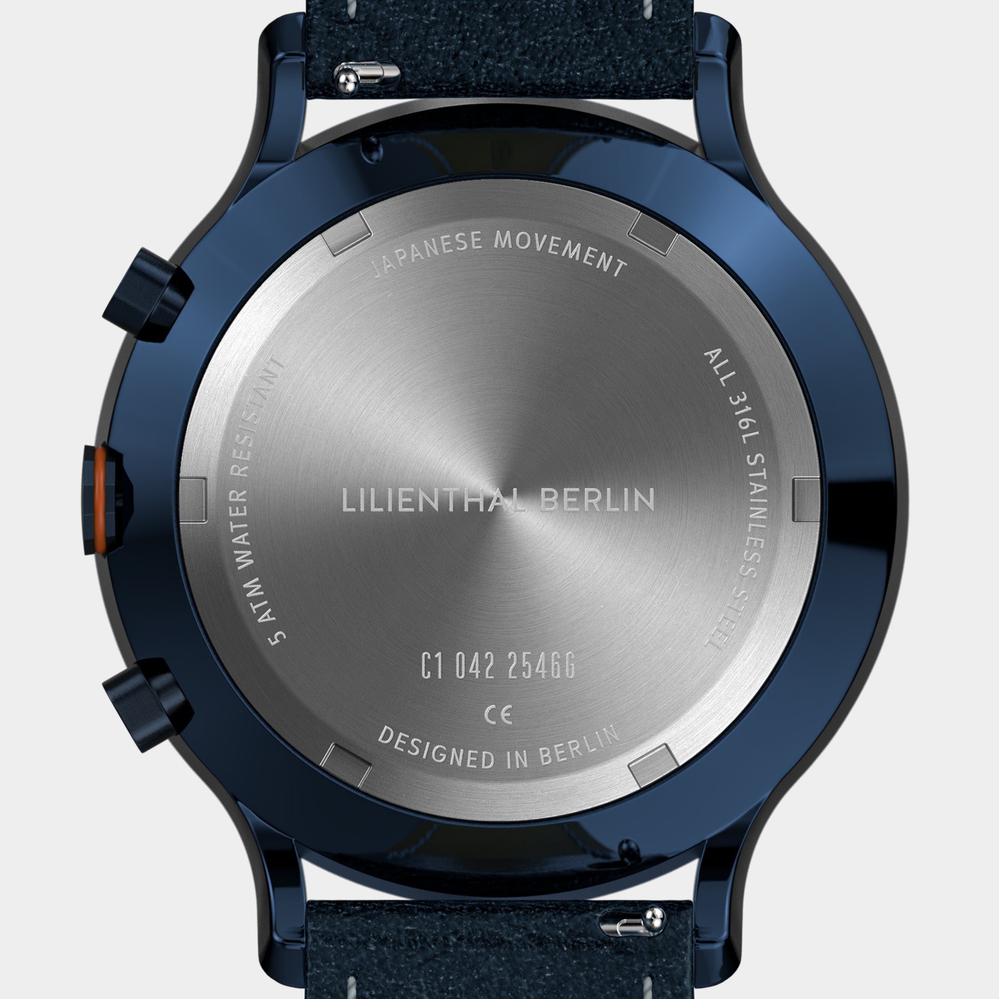 lilienthal-berlin-chronograph-blue-orange image 8