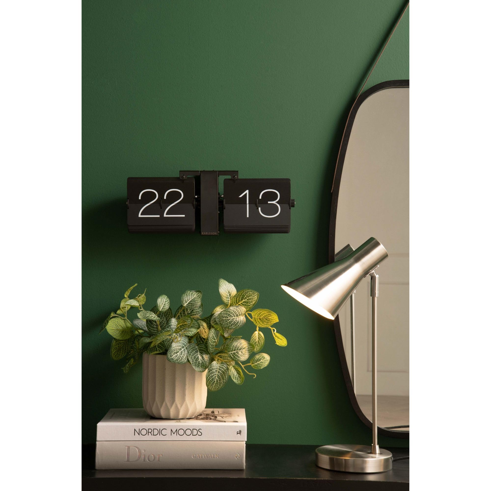 karlsson-flip-clock-no-case-schwarz-36x8-5x14-cm image 2