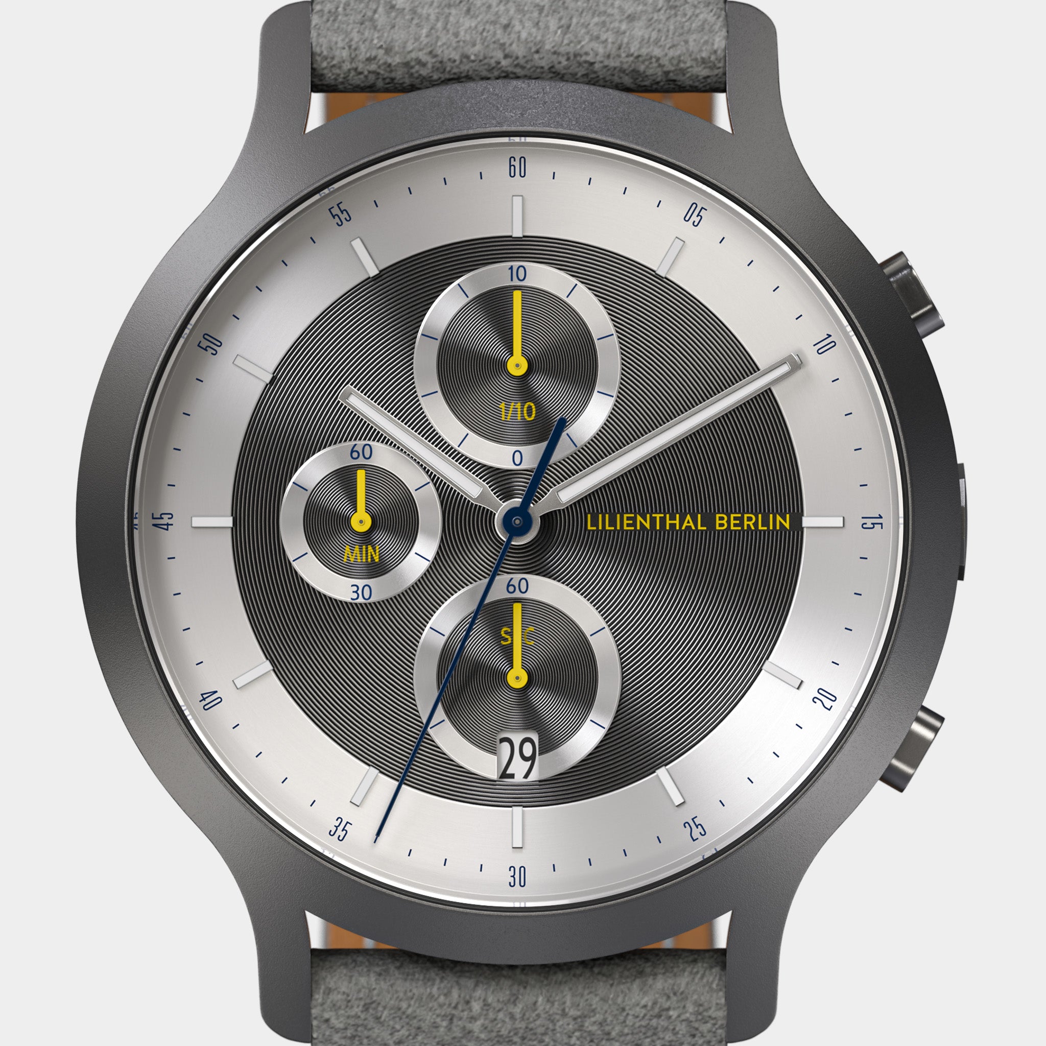 lilienthal-berlin-chronograph-lp-dark-silver-white-chronograph image 6