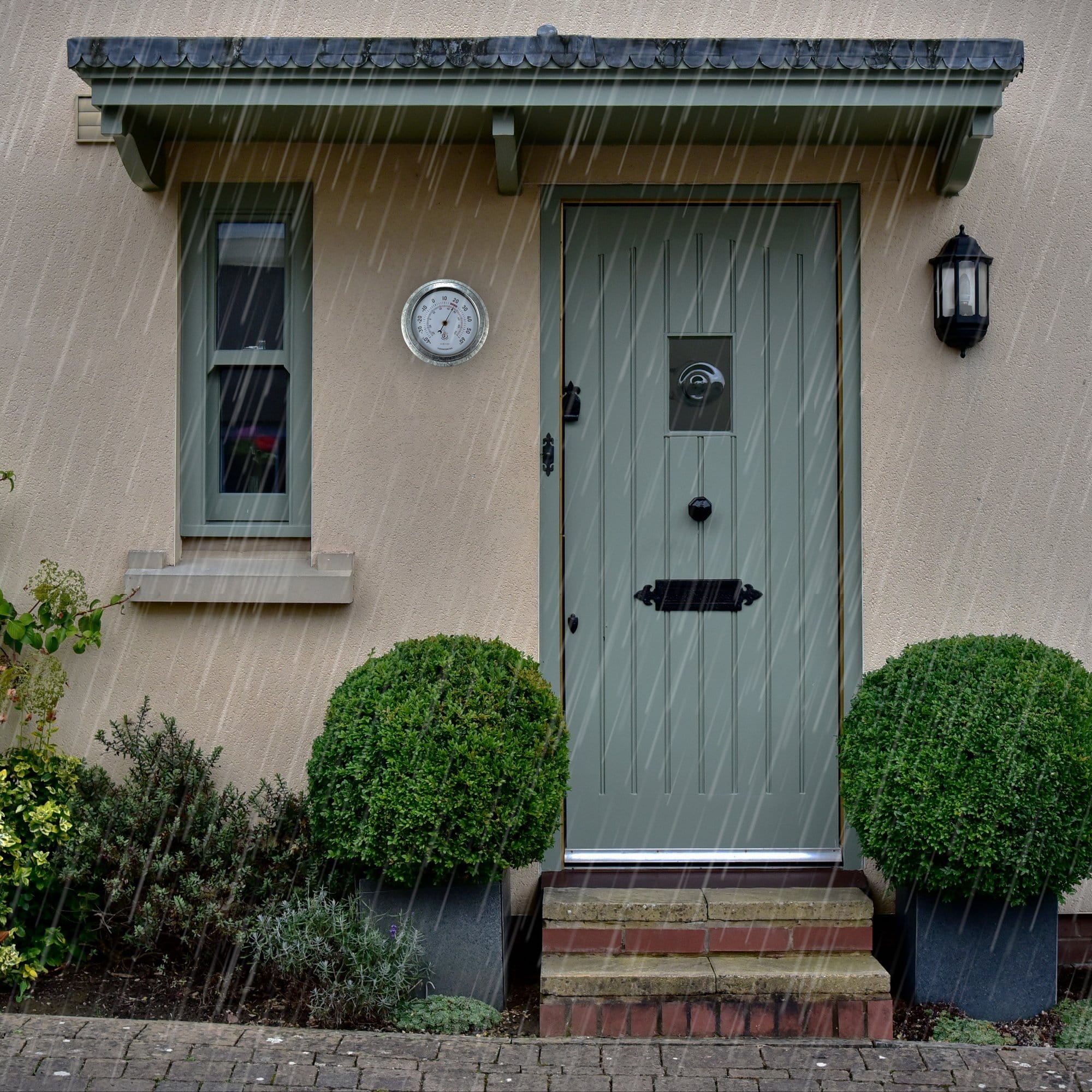 nextime-lily-gartenthermometer-22cm-metall-verzinkt-wetterfest image 8