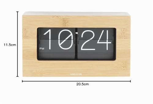 karlsson-boxed-flip-tischuhr-bambus-20-5-x-7-x-11-5-cm image 8