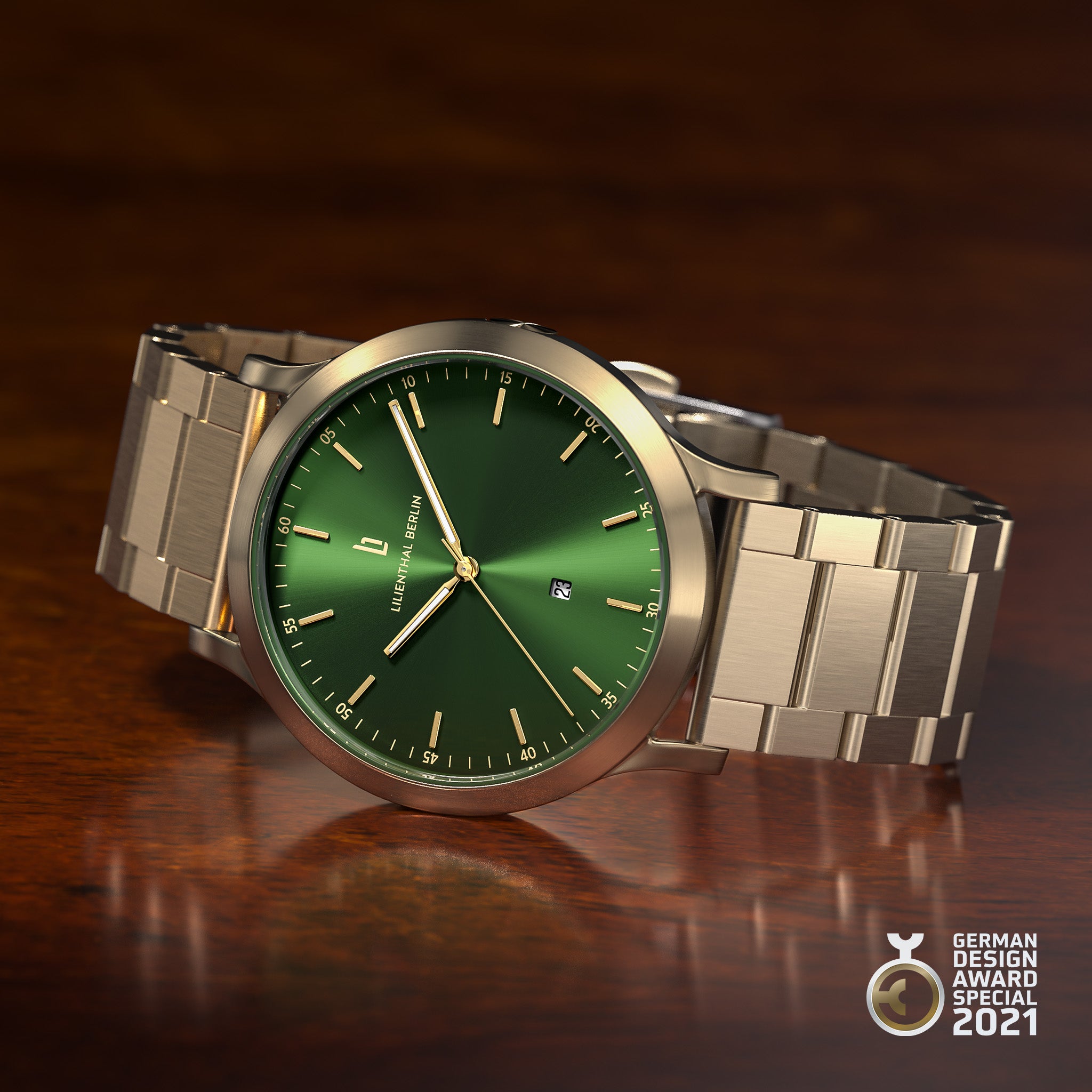 lilienthal-berlin-huxley-beige-gold-green-armbanduhr-40-mm image 3