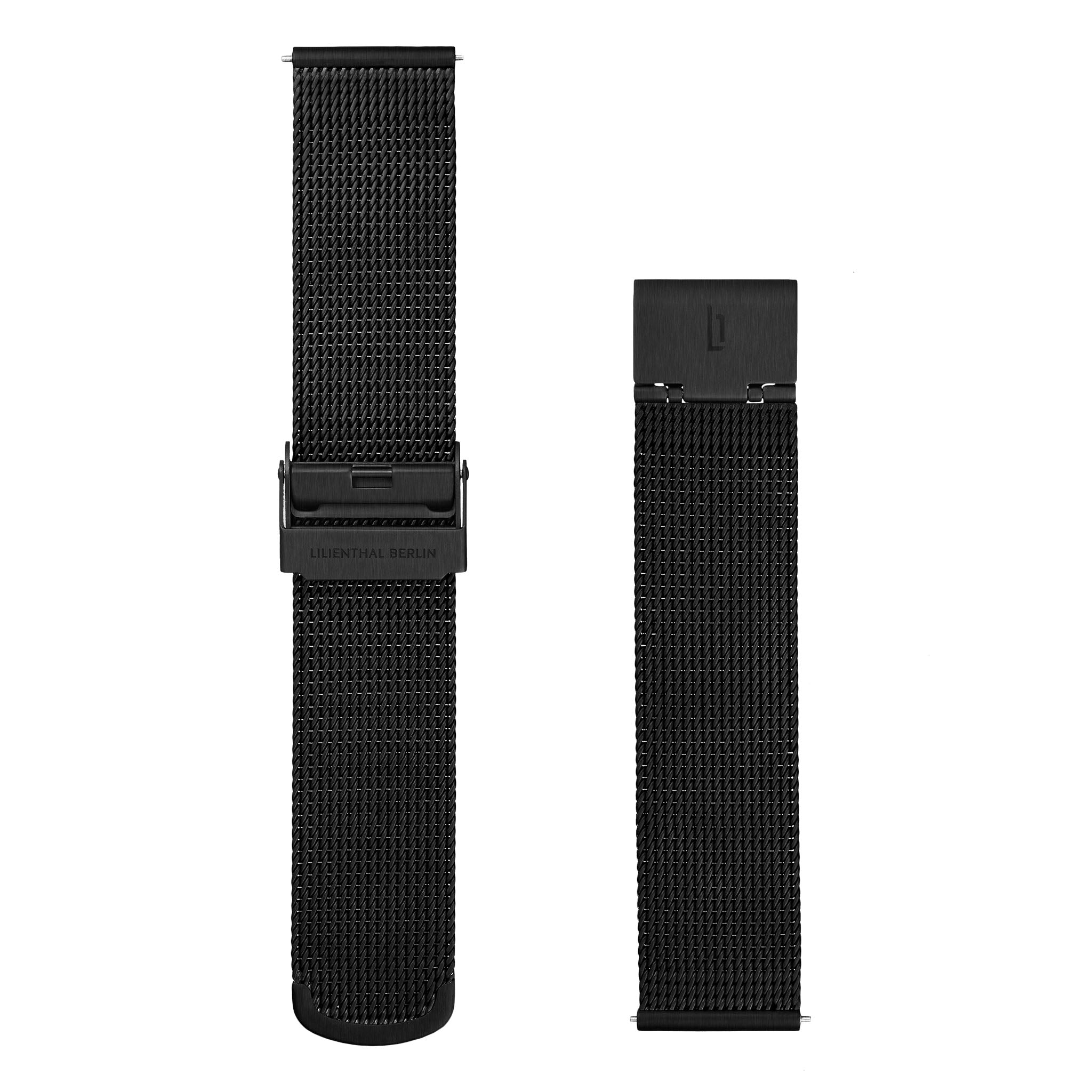 lilienthal-berlin-mesh-armband-black-matte image 3