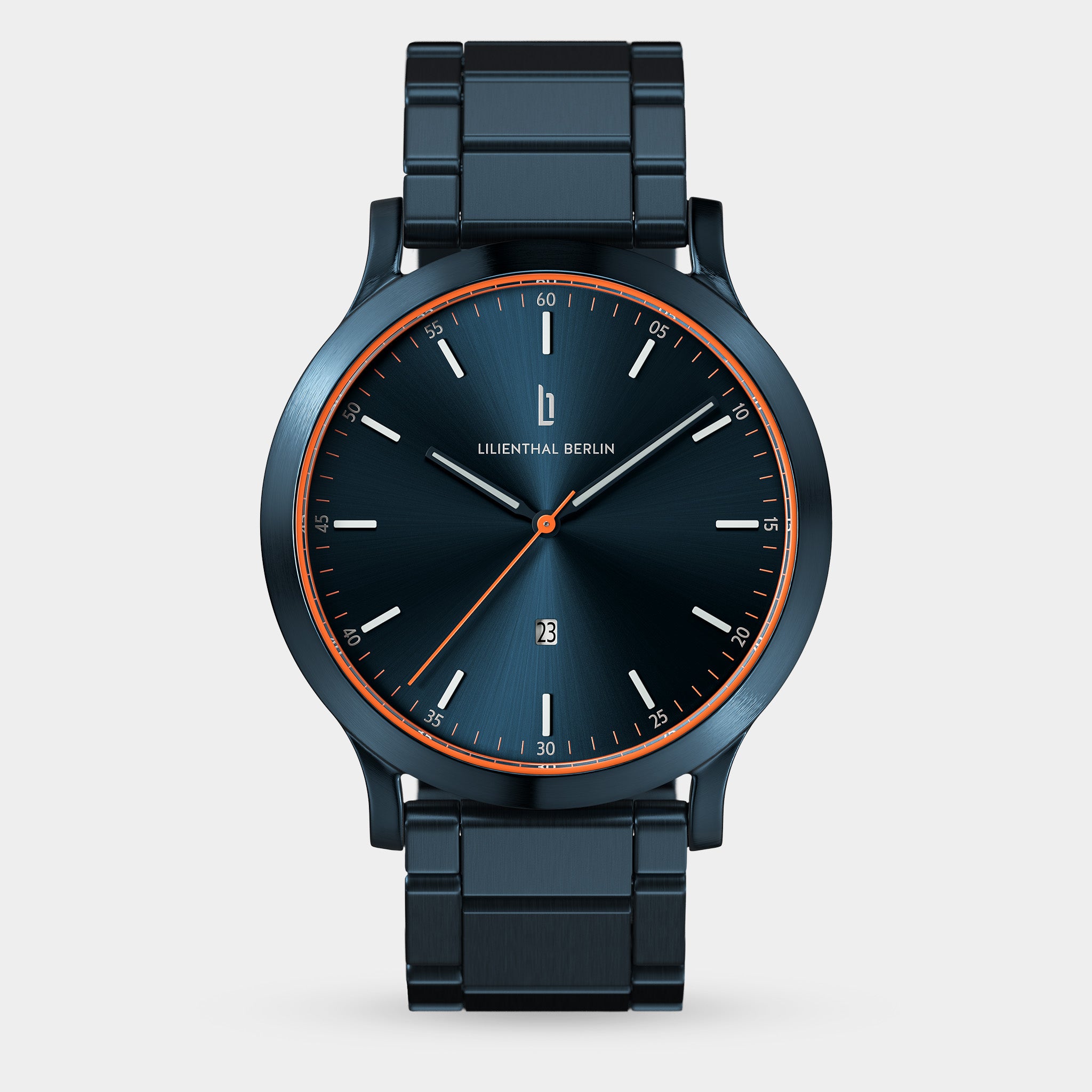 lilienthal-berlin-huxley-herrenuhr-blue-orange-40-mm image 1