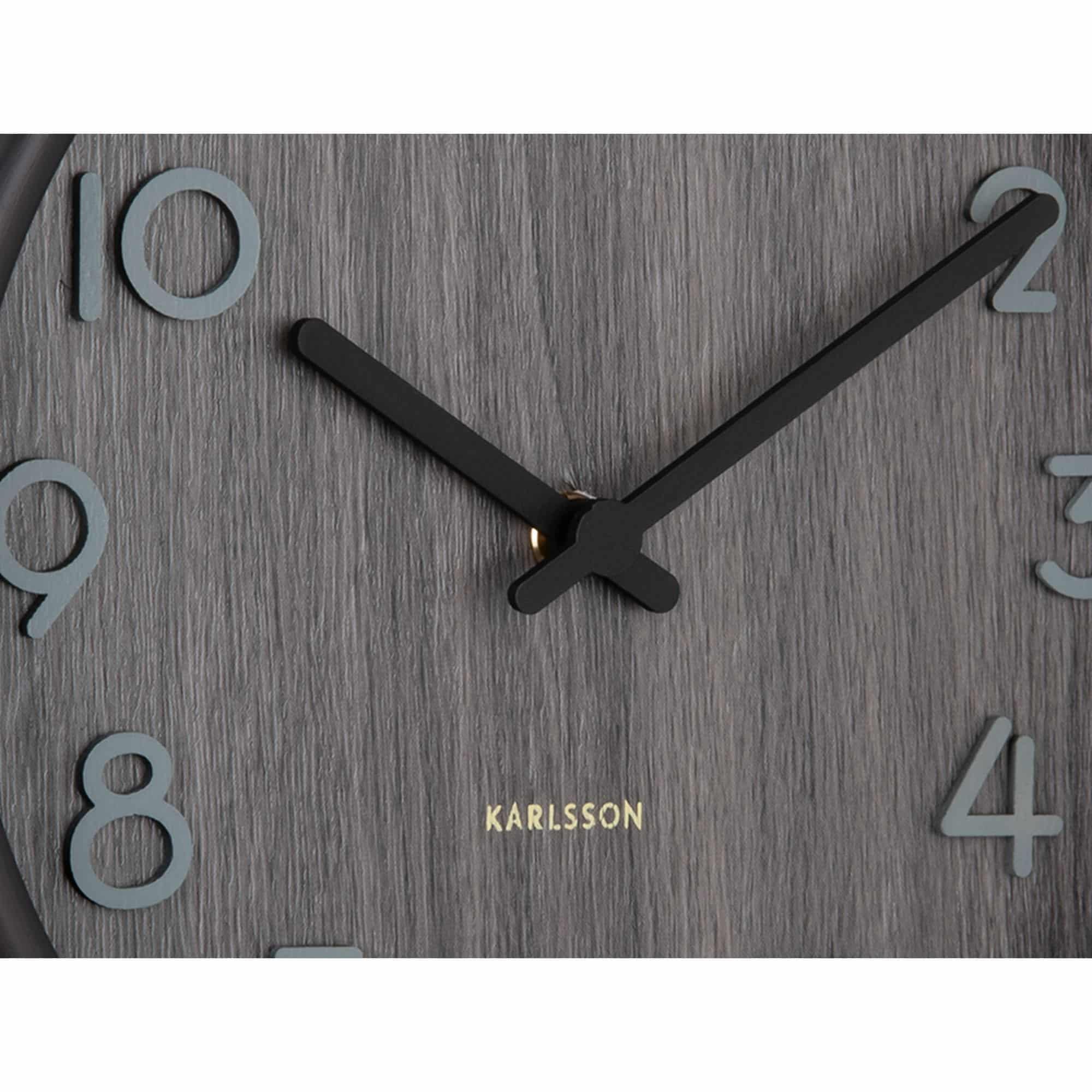karlsson-pure-small-wanduhr-walnussholz-22-cm image 4