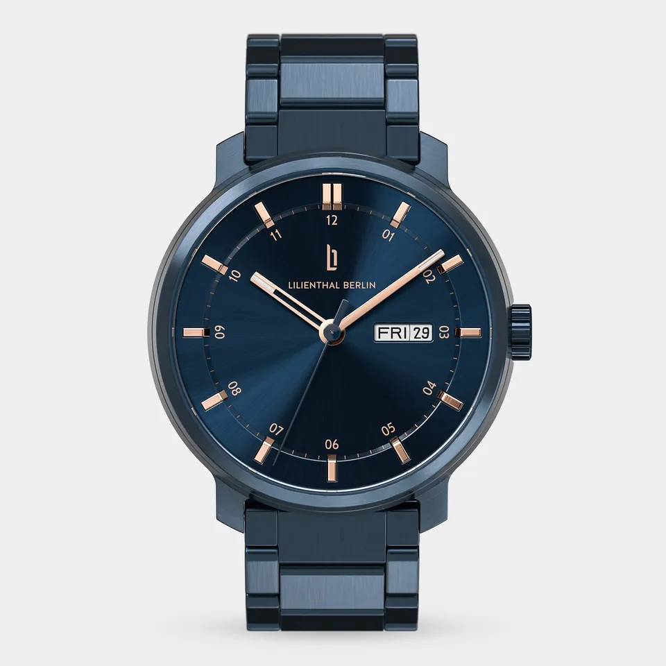 lilienthal-berlin-neolux-day-date-blue-rose-gold-automatikuhr-42-mm image 1