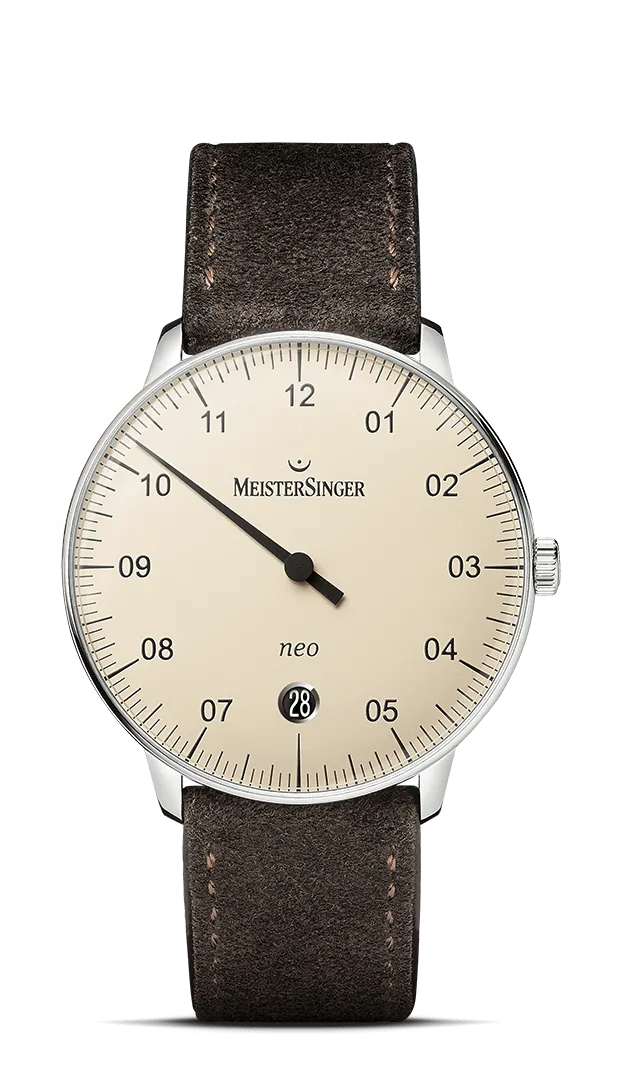 meistersinger-neo-elfenbein-einzeiger-armbanduhr image 1