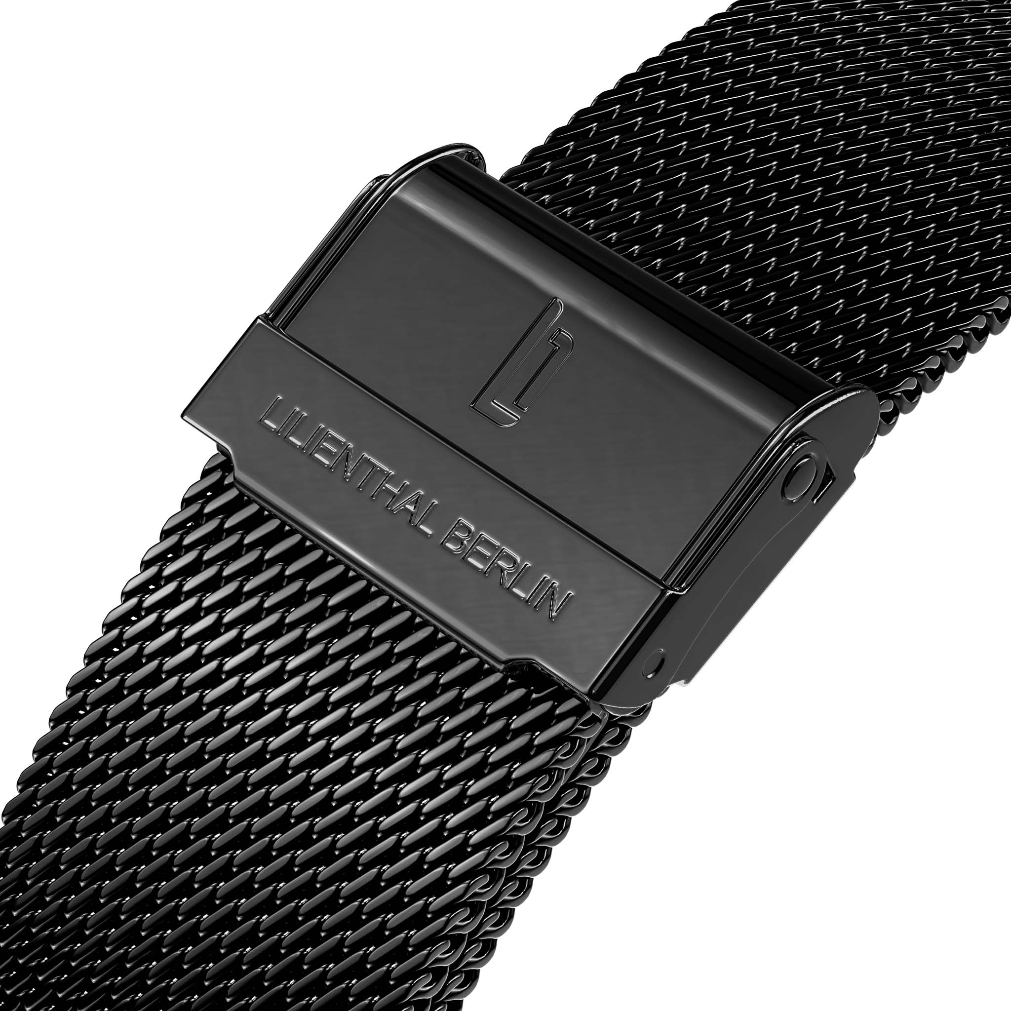 lilienthal-berlin-mesh-armband-black-glossy-f-r-lilienthal-1 image 2