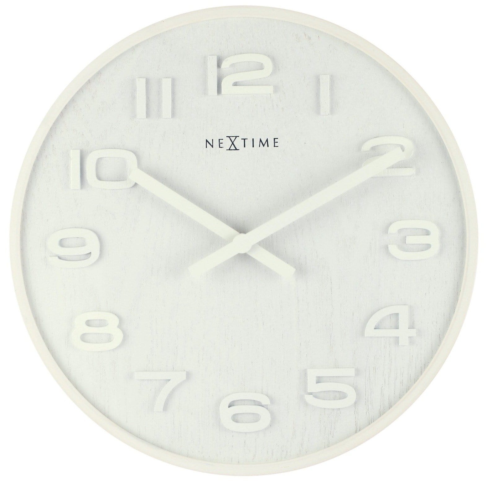 nextime-wood-wood-medium-wanduhr-35-cm-holz-wei image 1