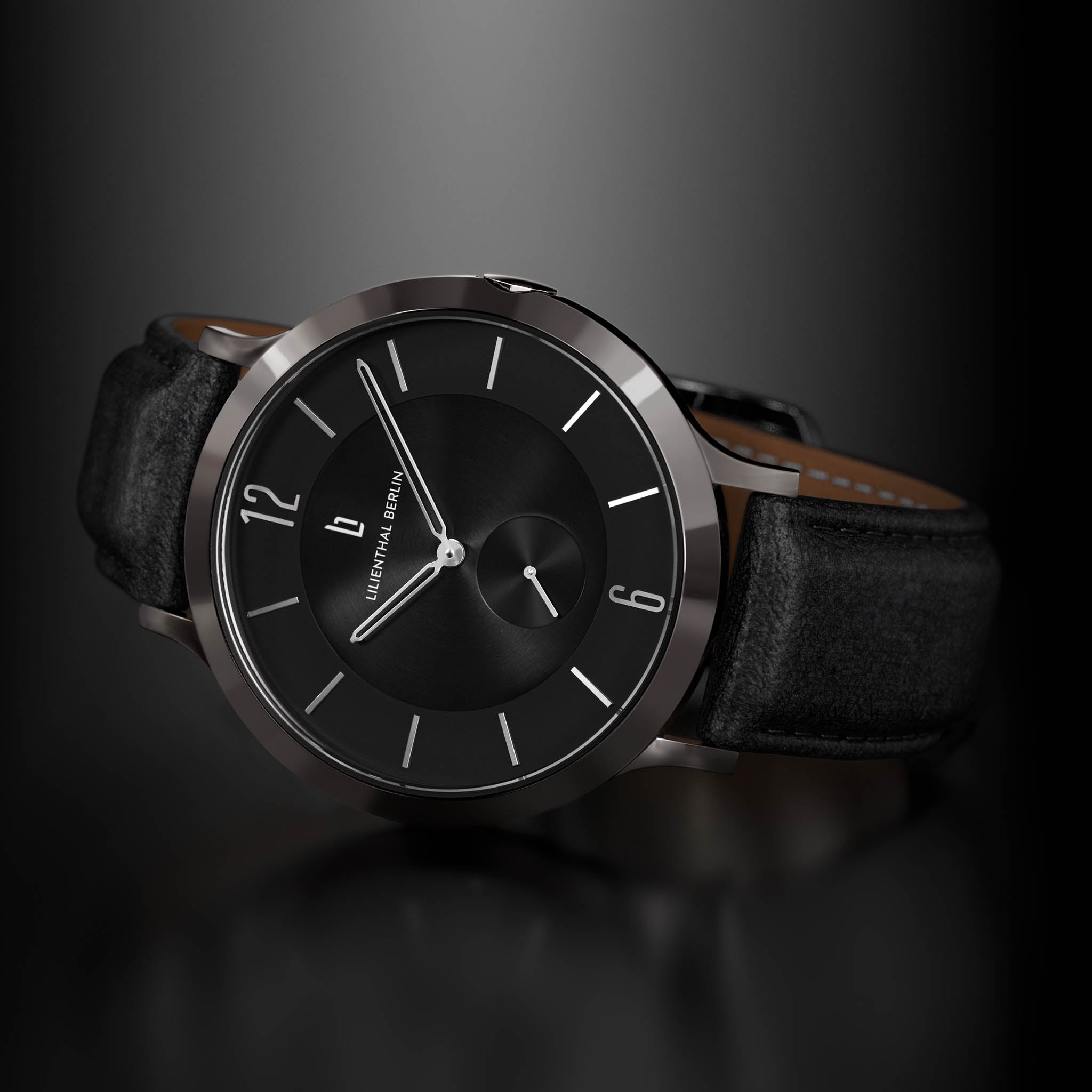 lilienthal-berlin-the-classic-armbanduhr-dark-silver-black image 3