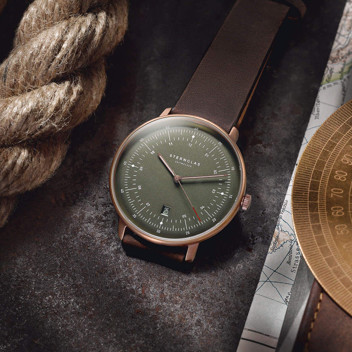 sternglas-hamburg-edition-bronze-quarzuhr-42-mm image 5