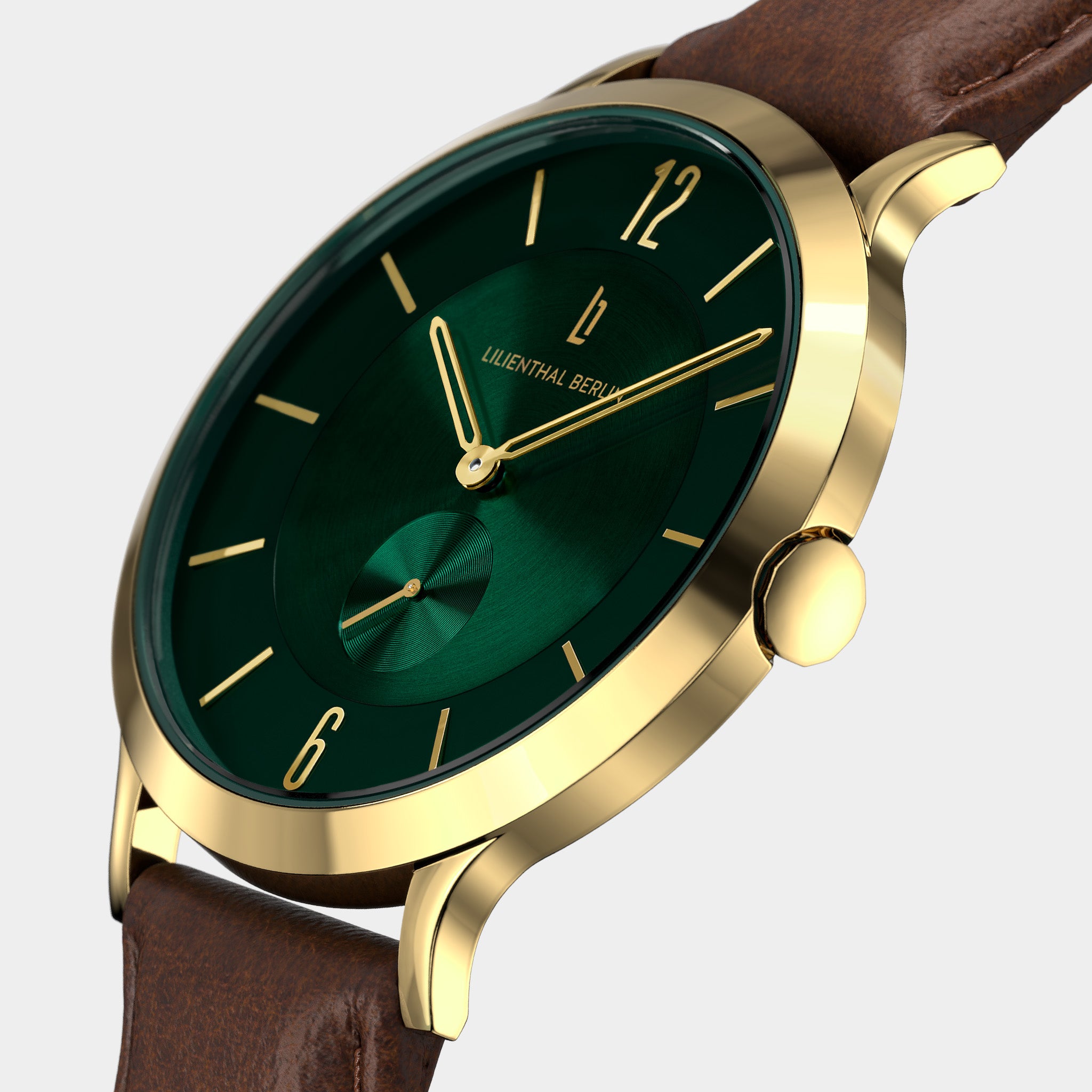 lilienthal-berlin-the-classic-gold-green-armbanduhr-42-5-mm image 2