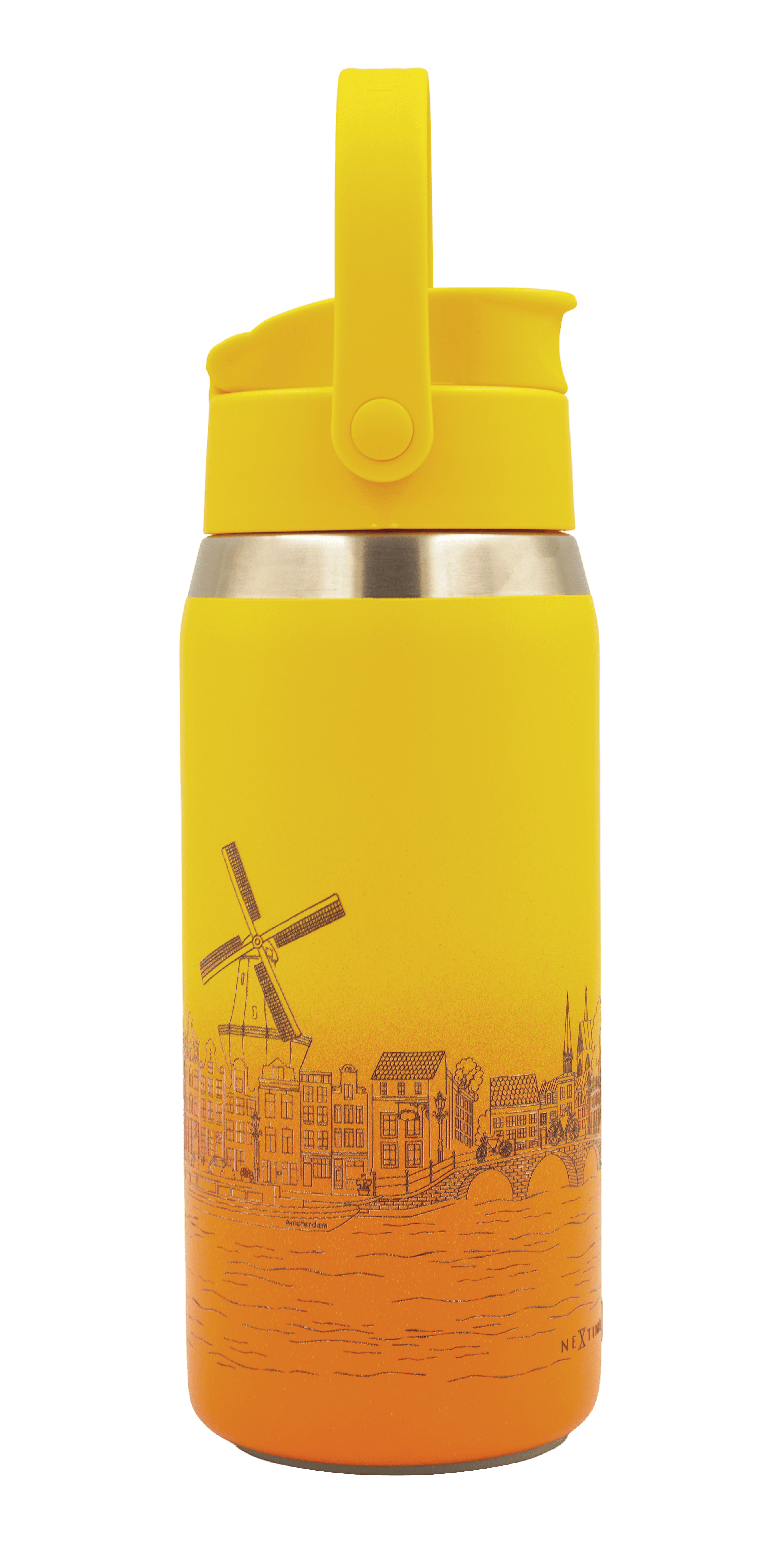 nextime-skyline-bottle-amsterdam-thermosflasche-710-ml-tulip-yellow image 7