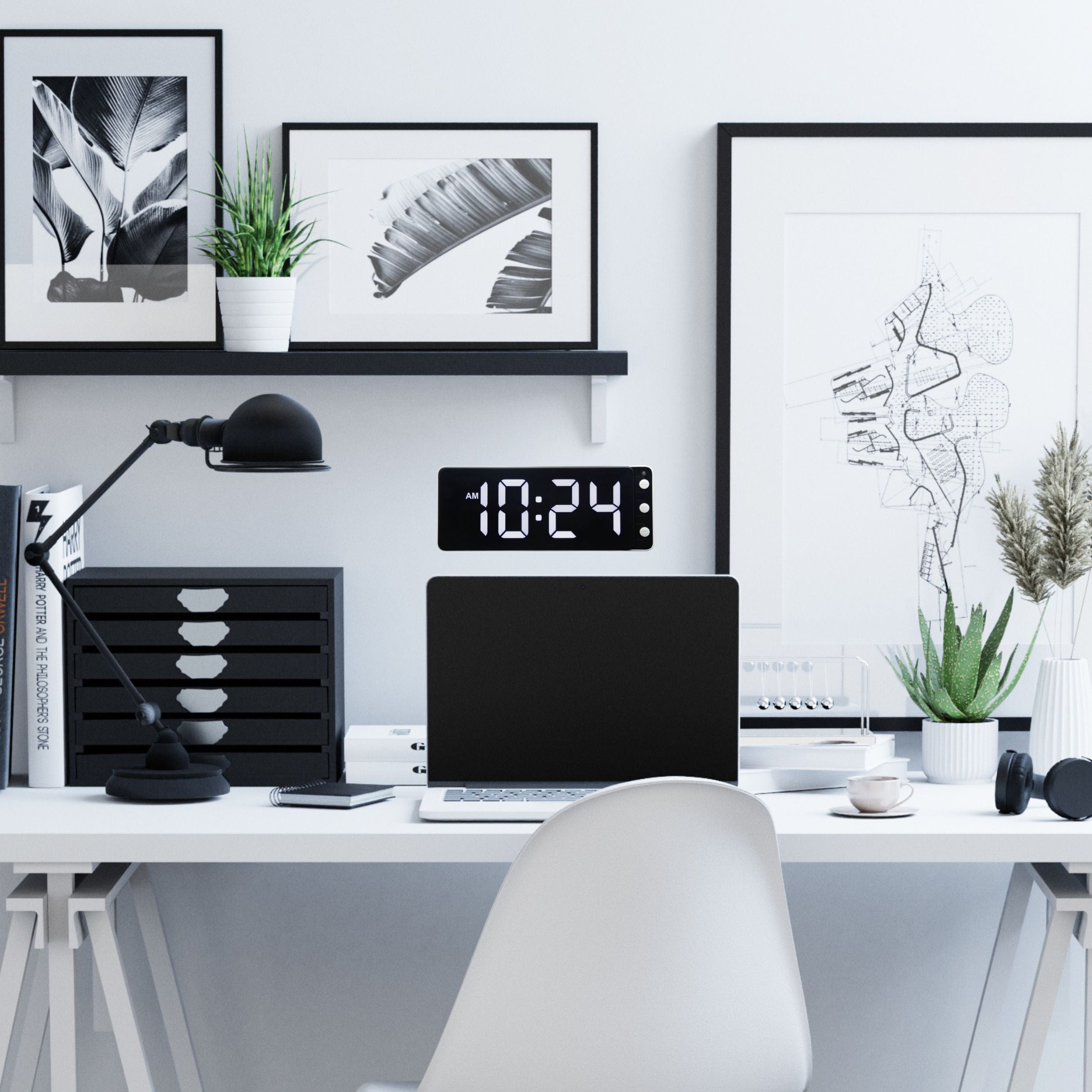 nextime-digital-clock-led-tisch-und-wanduhr-27-2x10-8x3-cm-abs-wei image 6