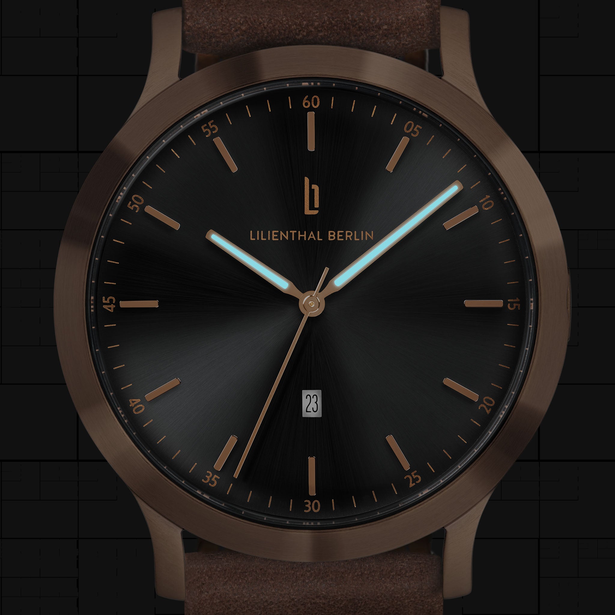 lilienthal-berlin-huxley-uhr-bronze-black-40-mm image 6