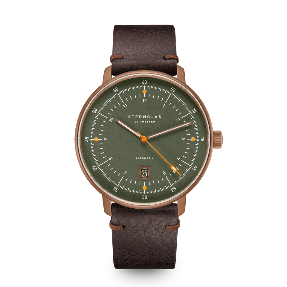 sternglas-hamburg-pro-automatik-uhr-dunkelgr-n-42-mm-leder image 1