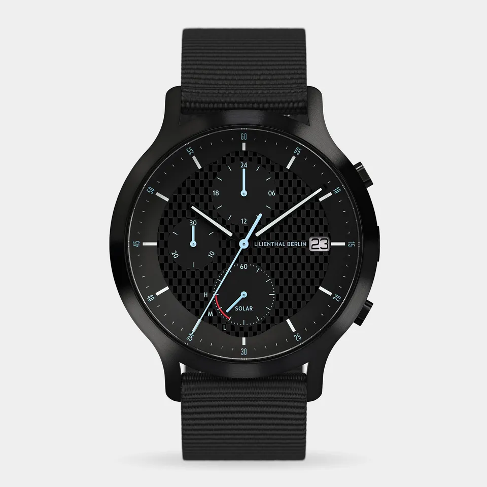 lilienthal-berlin-chronograph-solar-edition-i-herrenuhr-mit-wechselarmband image 1