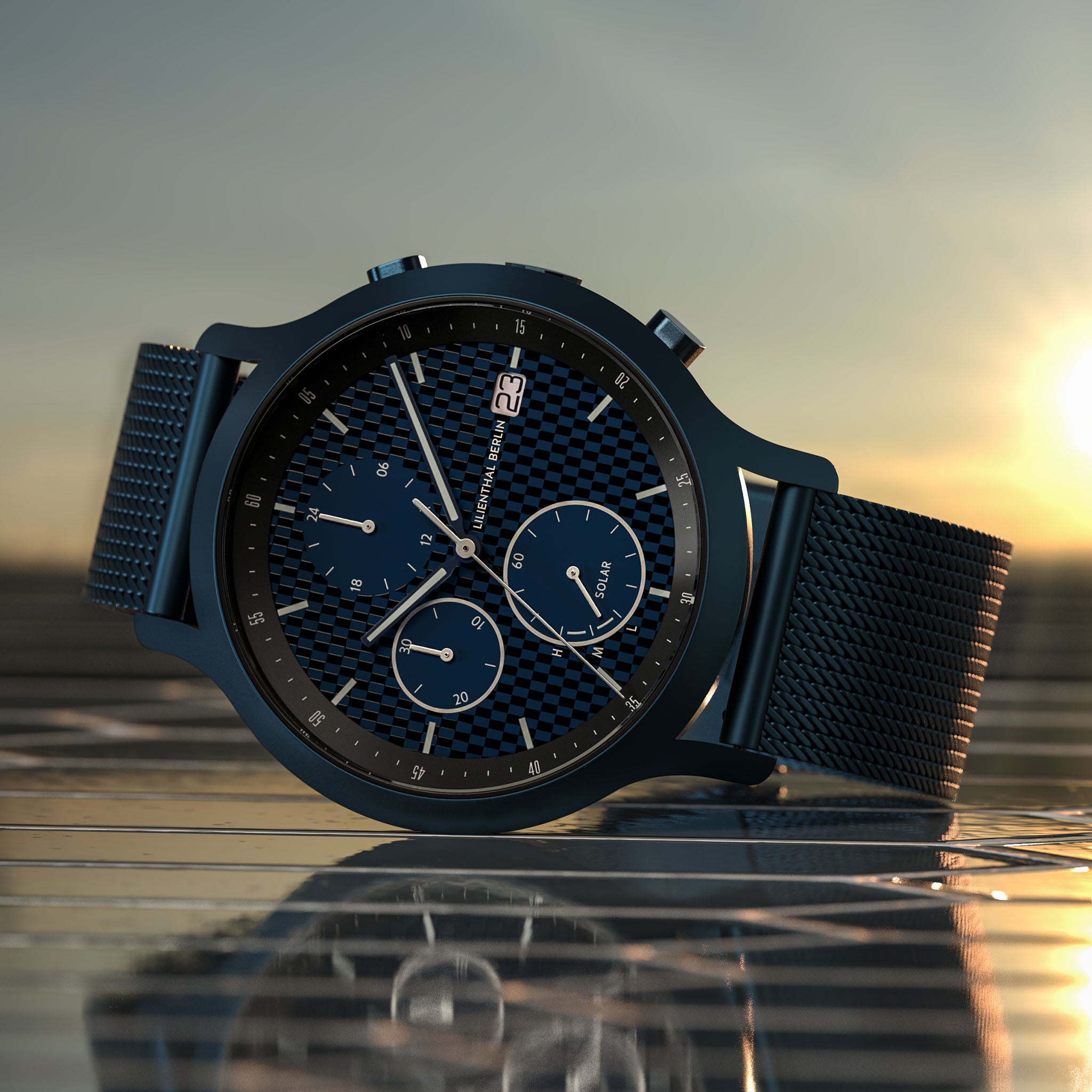 lilienthal-berlin-chronograph-solar-edition-ii-herrenuhr-carbon-edelstahl-mit-me image 2