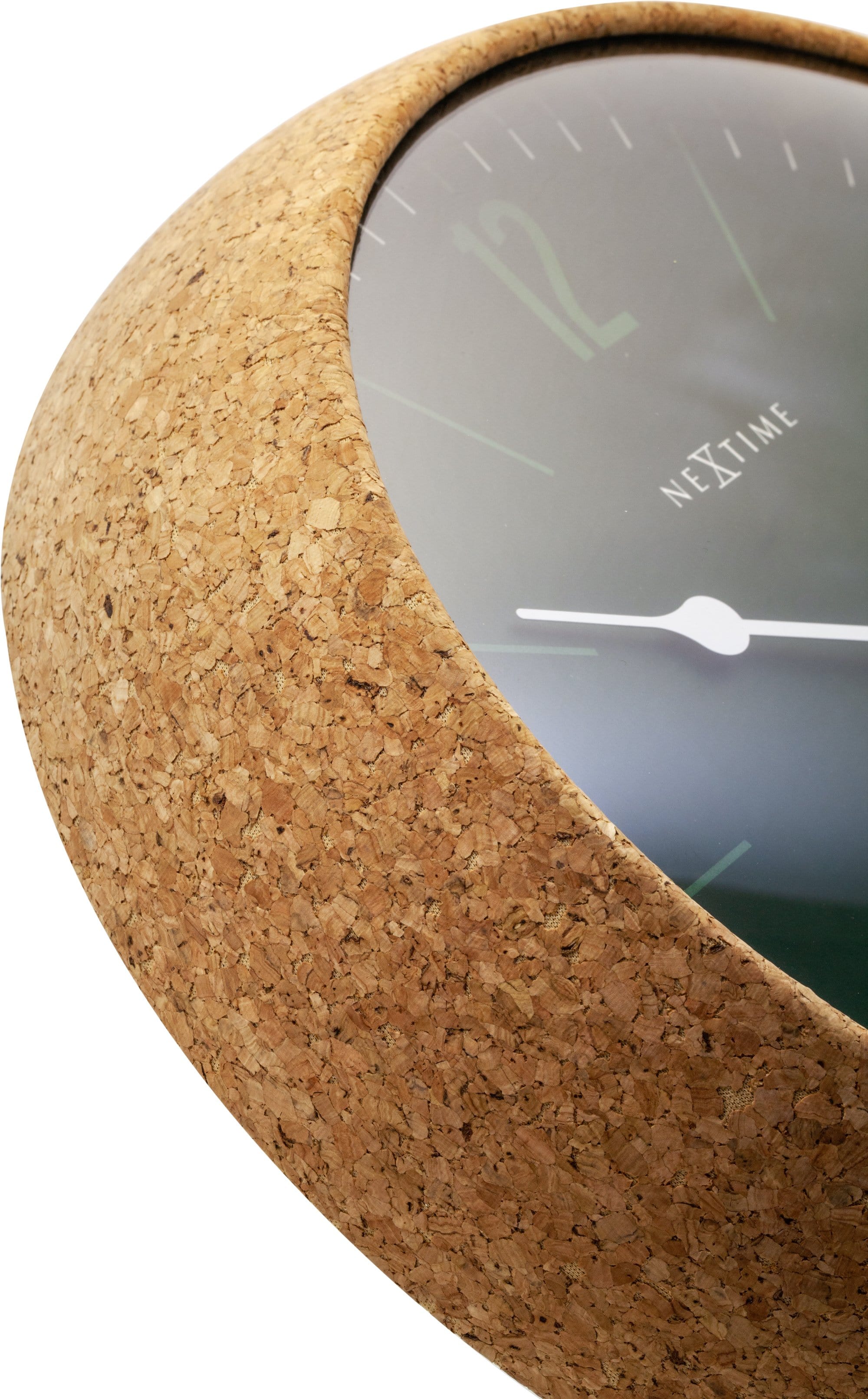 nextime-cork-wanduhr-30-cm-kork-glas-lautlos image 8