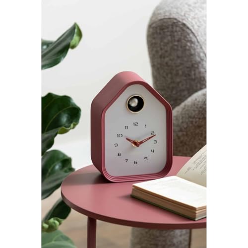 karlsson-reina-cuckoo-wand-tischuhr-bordeaux-7-4x14-4x20-4cm image 8