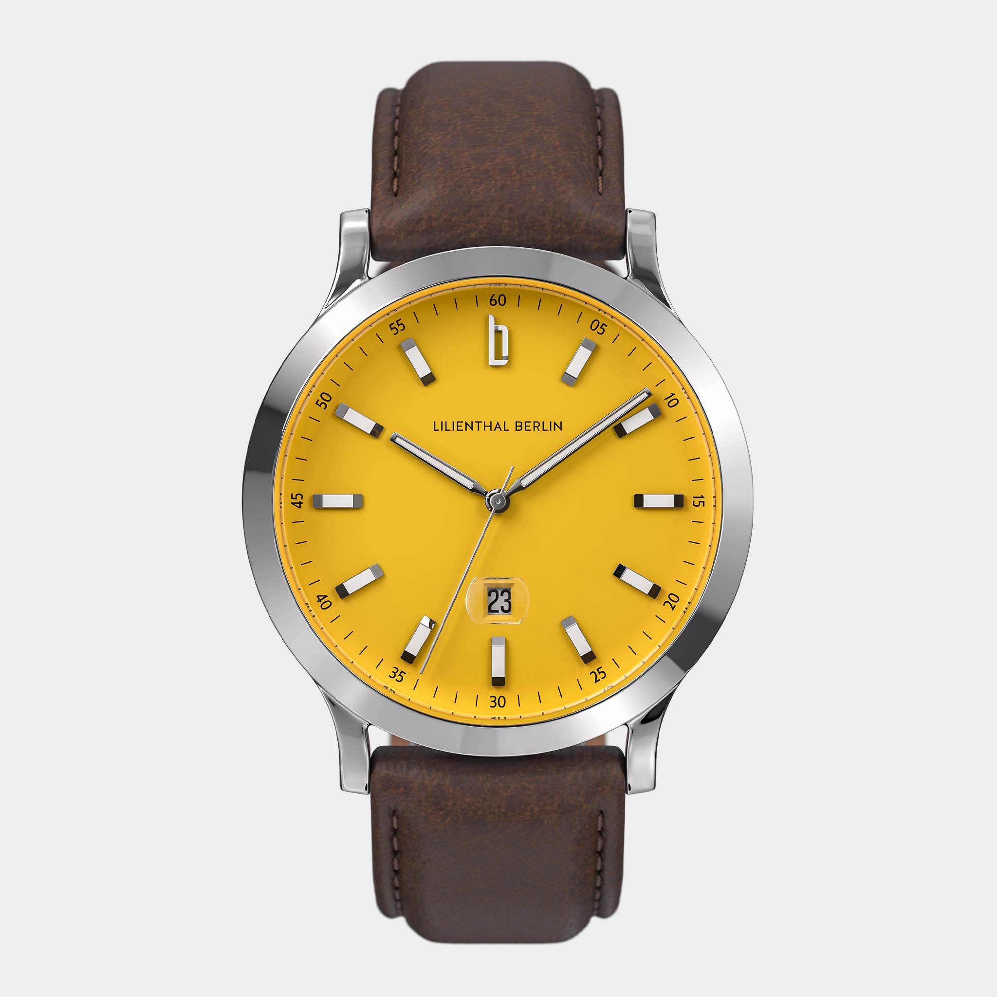 lilienthal-berlin-huxley-ii-armbanduhr-canary-yellow-40-mm image 1