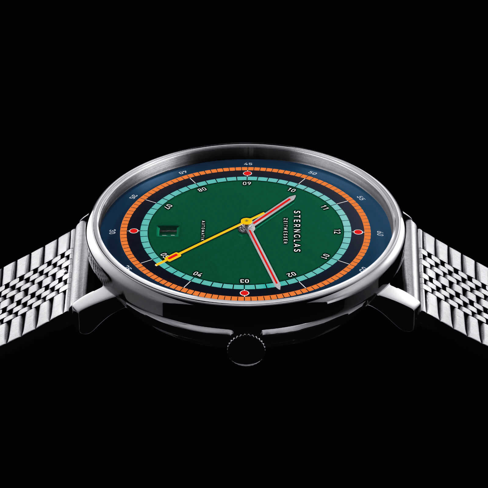 sternglas-hamburg-automatik-edition-argo-herrenuhr-42-mm-silber-leder image 4