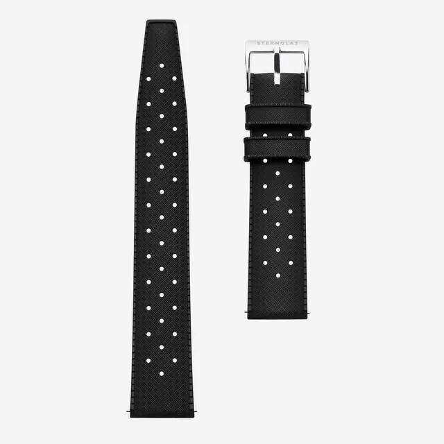 sternglas-kautschuk-armband-20-mm-schwarz image 1