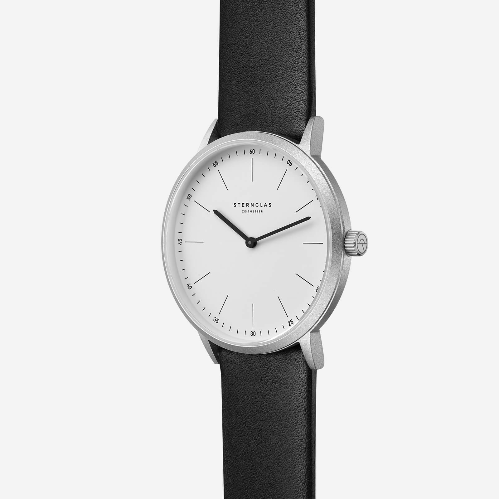 sternglas-modesto-armbanduhr-40-mm-wei-aluminium-saphirglas image 2