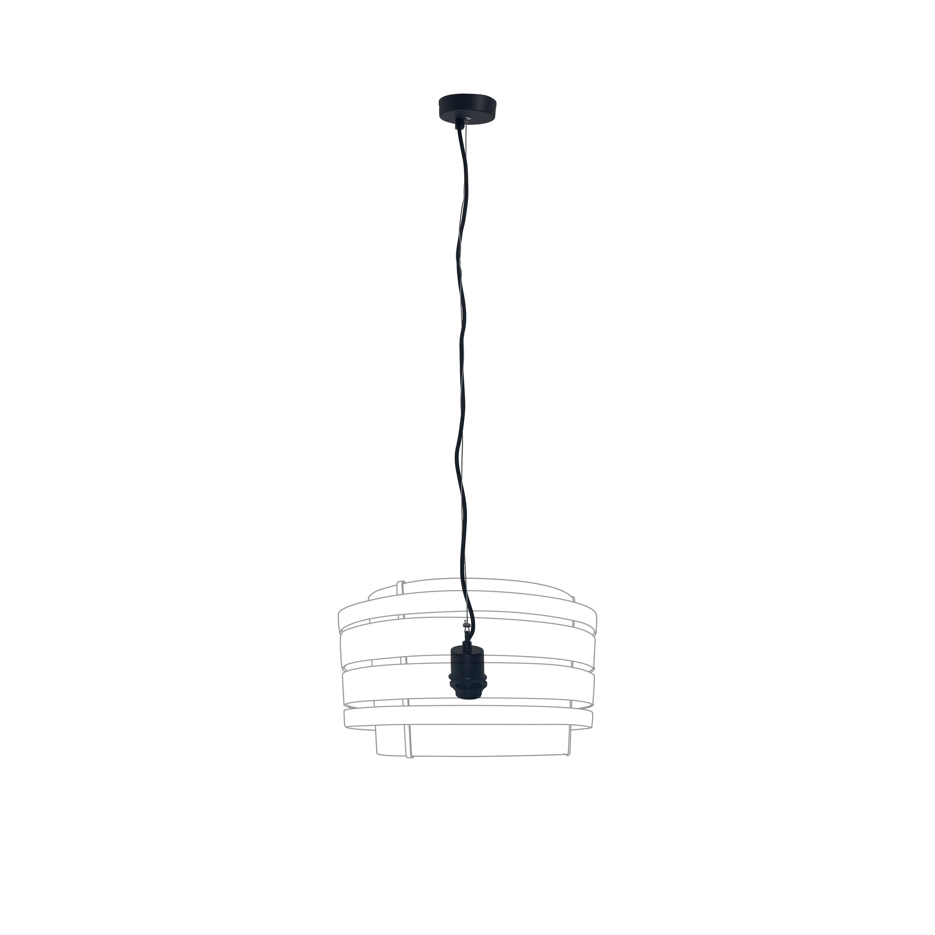 nextime-beam-pendelleuchte-e27-150cm-textilkabel-schwarz image 1