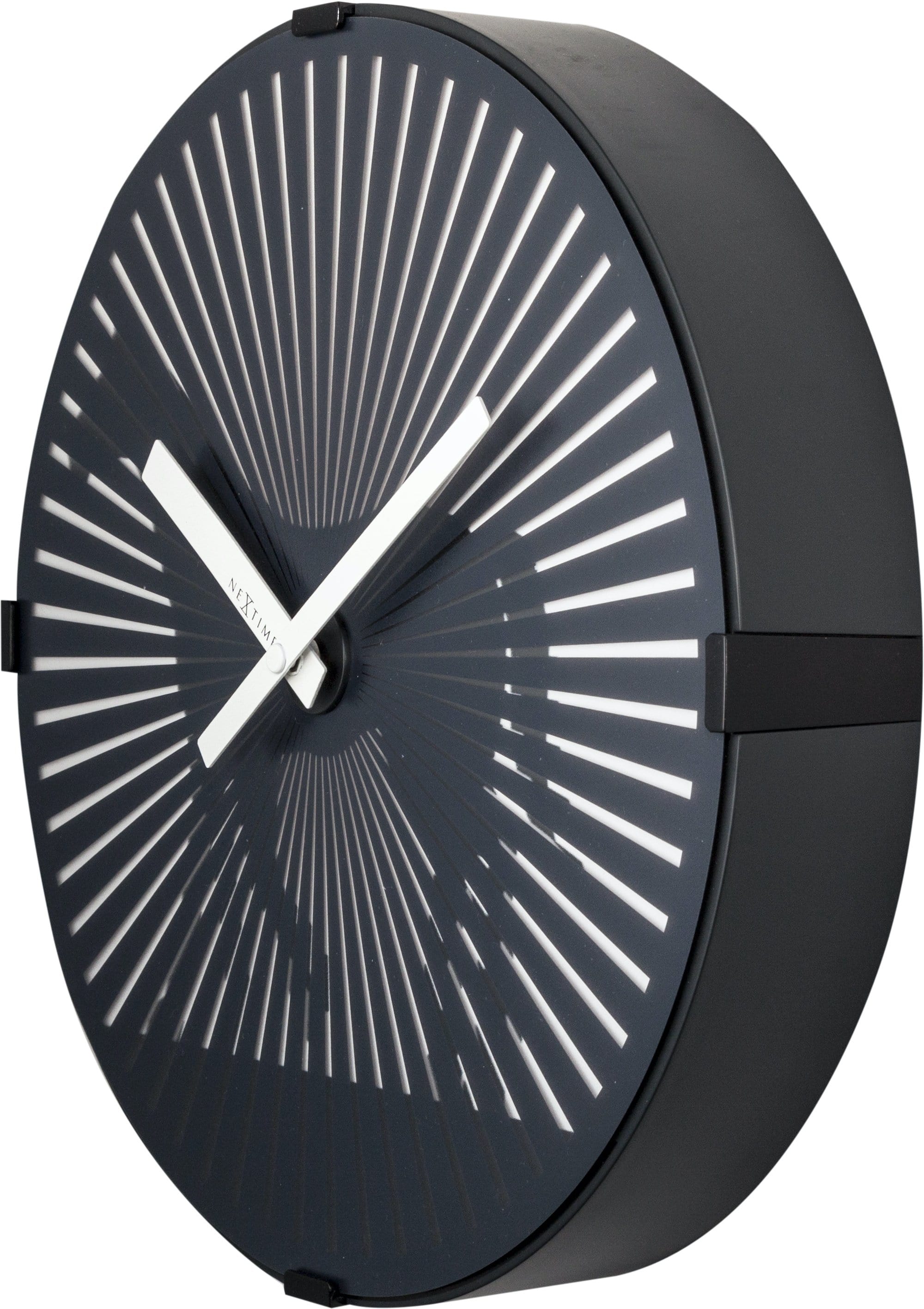 nextime-walking-horse-wanduhr-30-5-cm-kunststoff-schwarz-bewegungseffekt-leise-d image 4