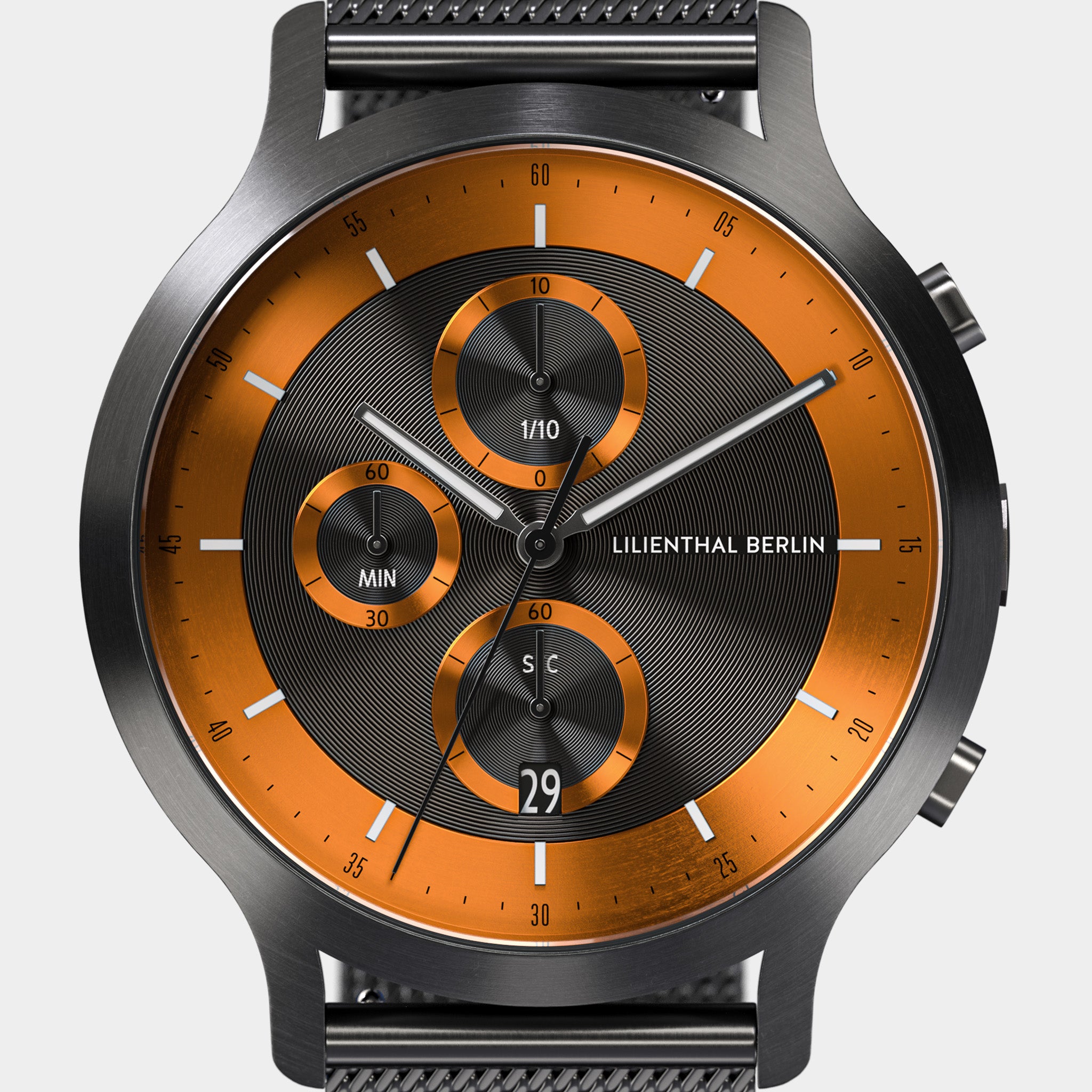 lilienthal-berlin-chronograph-lp-herrenuhr-dark-silver-orange image 6