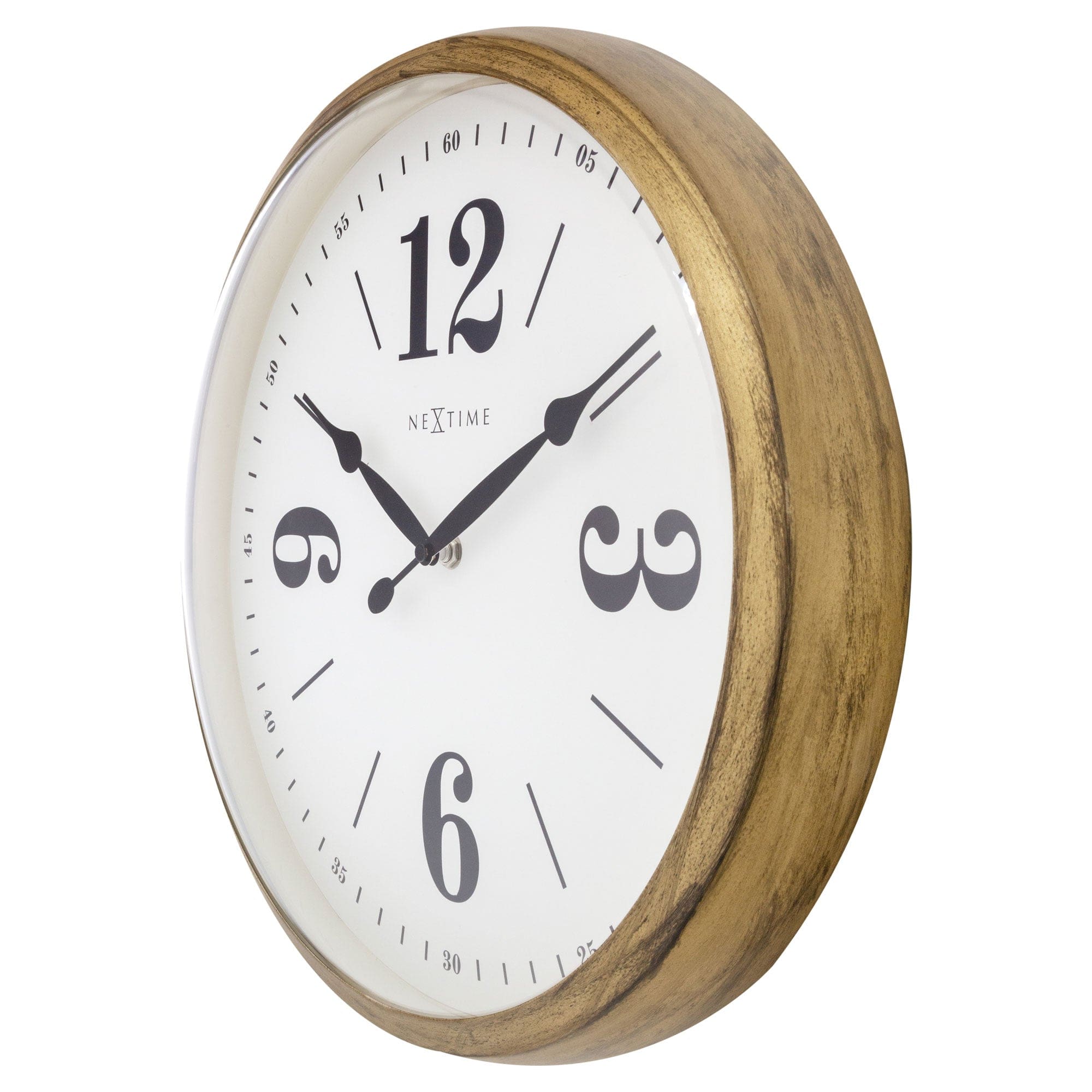 nextime-classic-wanduhr-39-cm-metall-wei-lautlos image 7