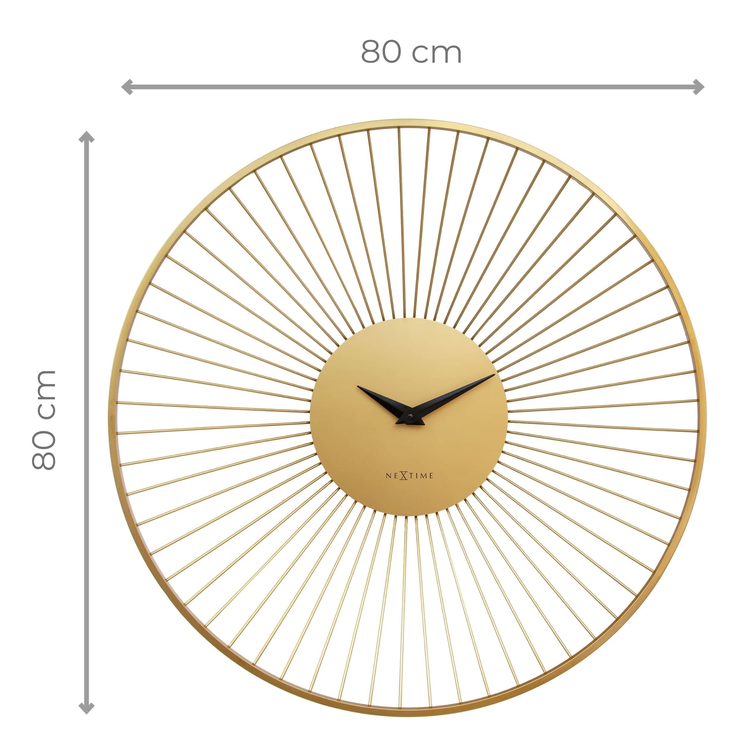 nextime-vasco-round-wanduhr-80cm-analog-metall-gold image 6