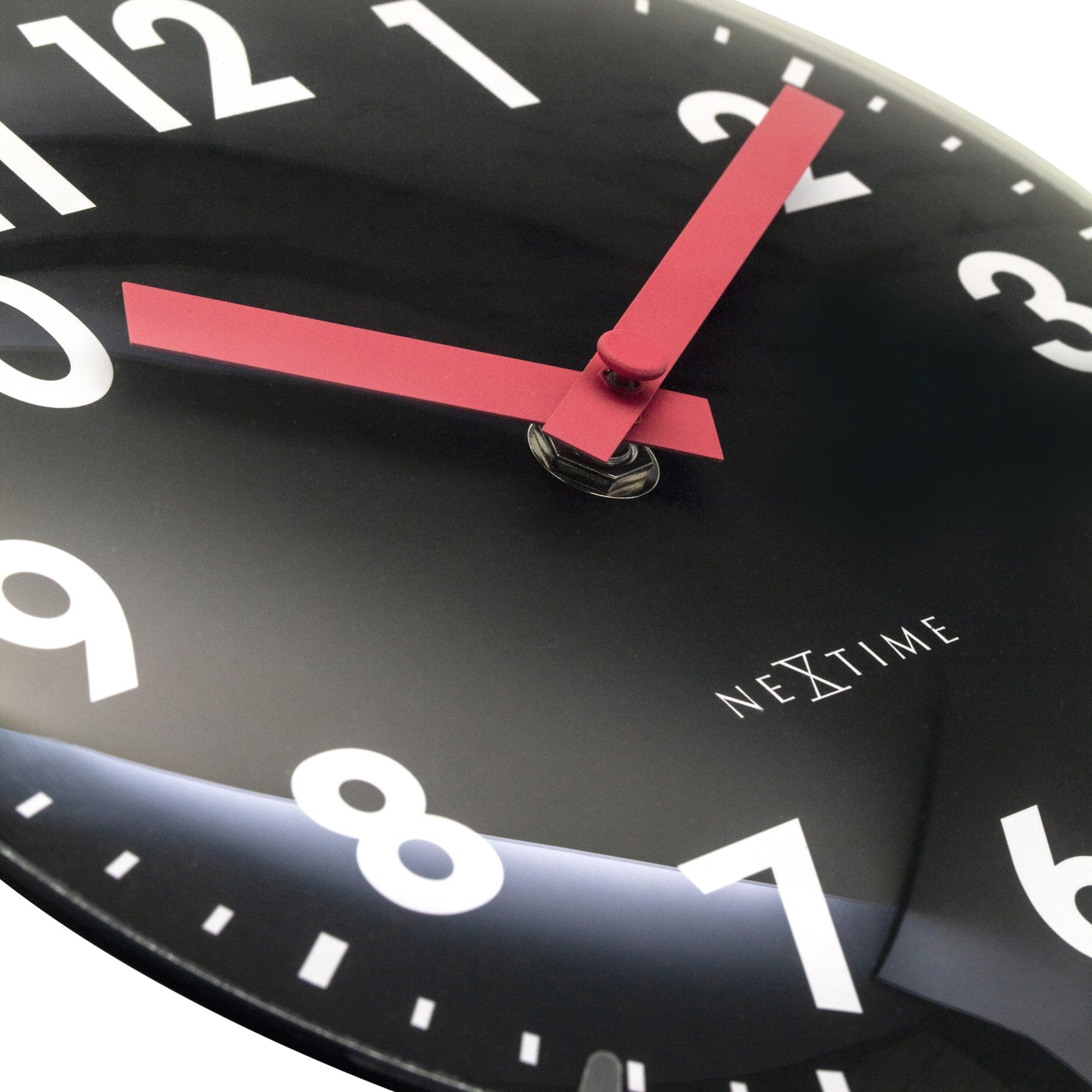 nextime-duomo-mini-tisch-wanduhr-20-cm-glas-schwarz image 3