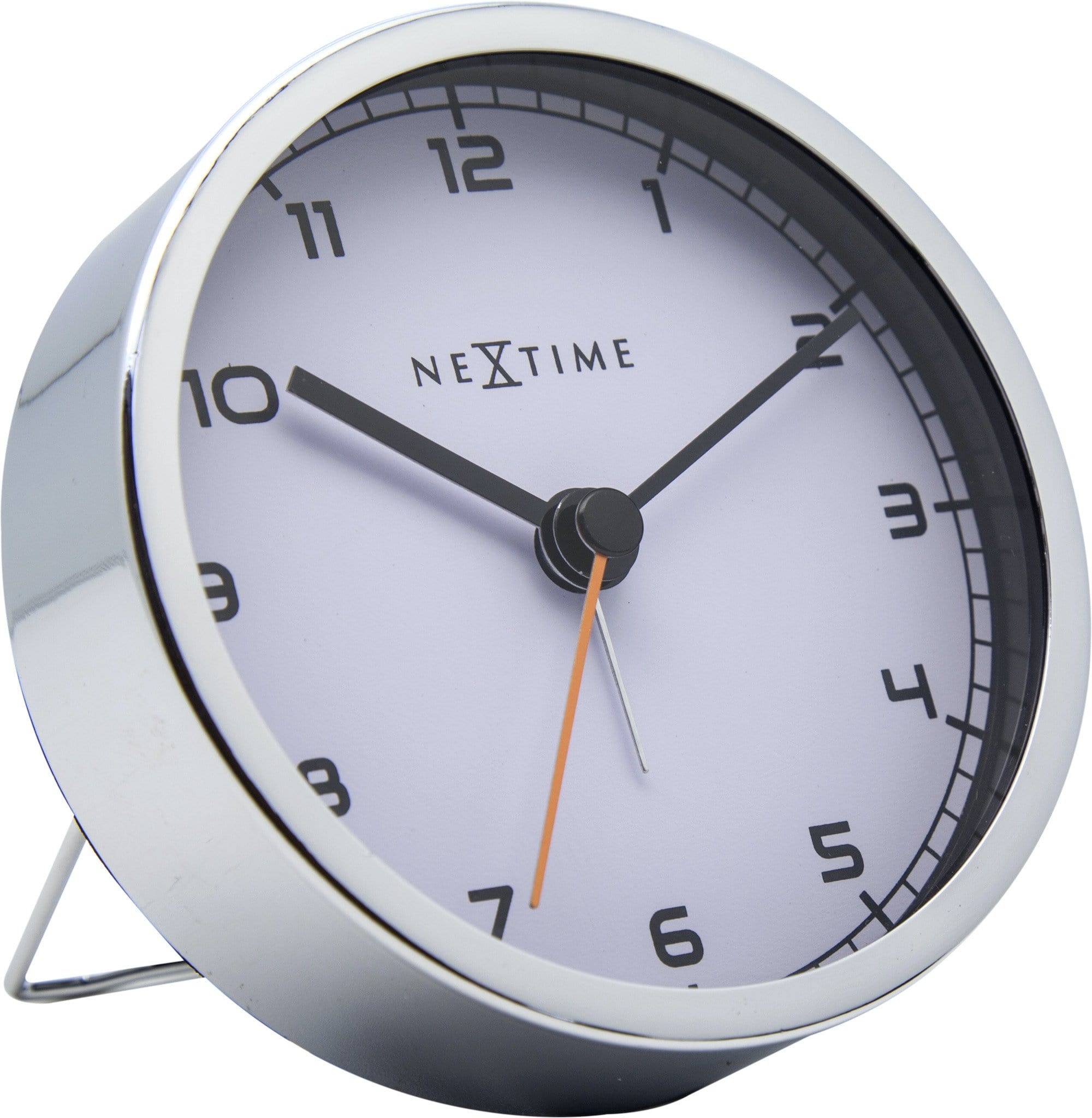 nextime-company-alarm-metall-wecker-9-cm-leise-in-schwarz-oder-wei image 2
