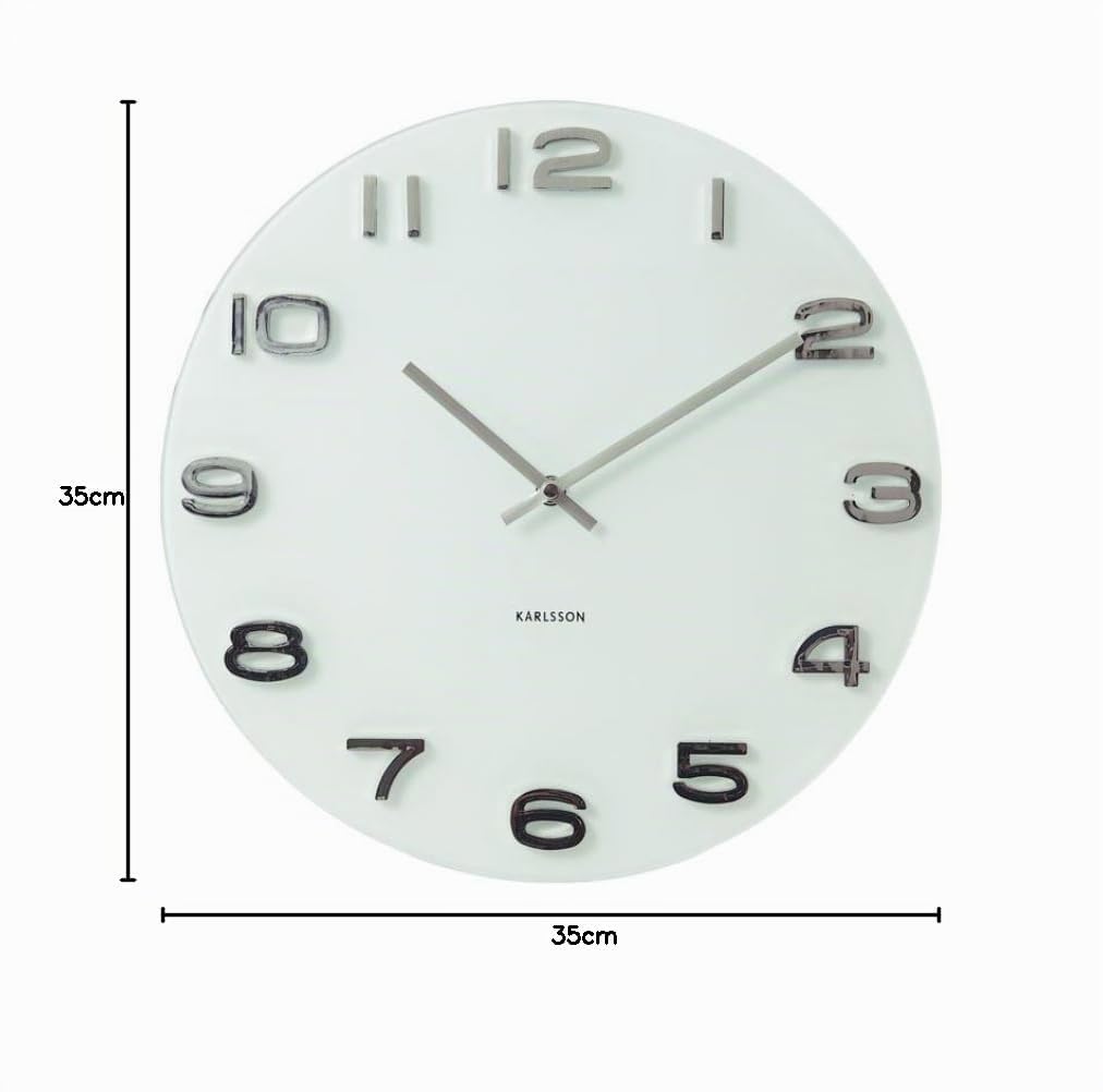 karlsson-vintage-wanduhr-wei-35-cm image 3