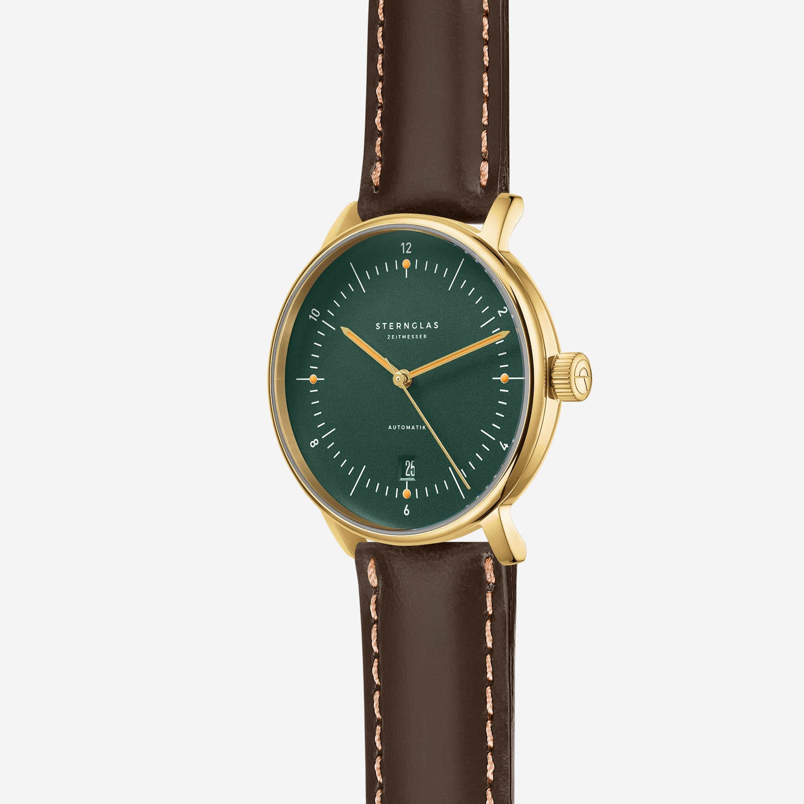sternglas-naos-automatik-herrenuhr-38-mm-dunkelgr-n-gold-edelstahl image 3