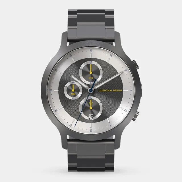lilienthal-berlin-chronograph-lp-dark-silver-white image 1